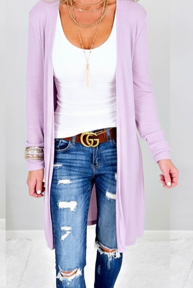 Keep Your Secrets Cardigan - Lavender-Top-privityboutique.com-Privity Boutique, Women’s Fashion Boutique in Mesa, Arizona