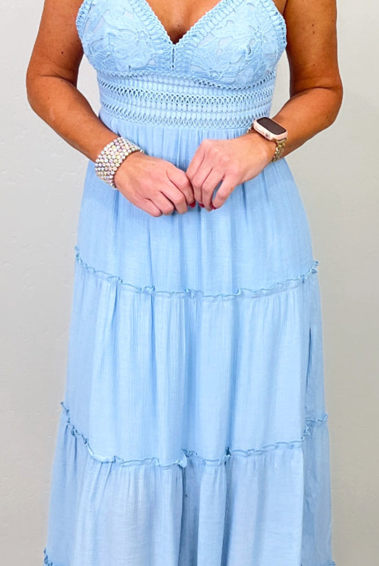 It All Begins With Love Maxi Dress - Sky Blue-Dress-privityboutique.com-Privity Boutique, Women’s Fashion Boutique in Mesa, Arizona