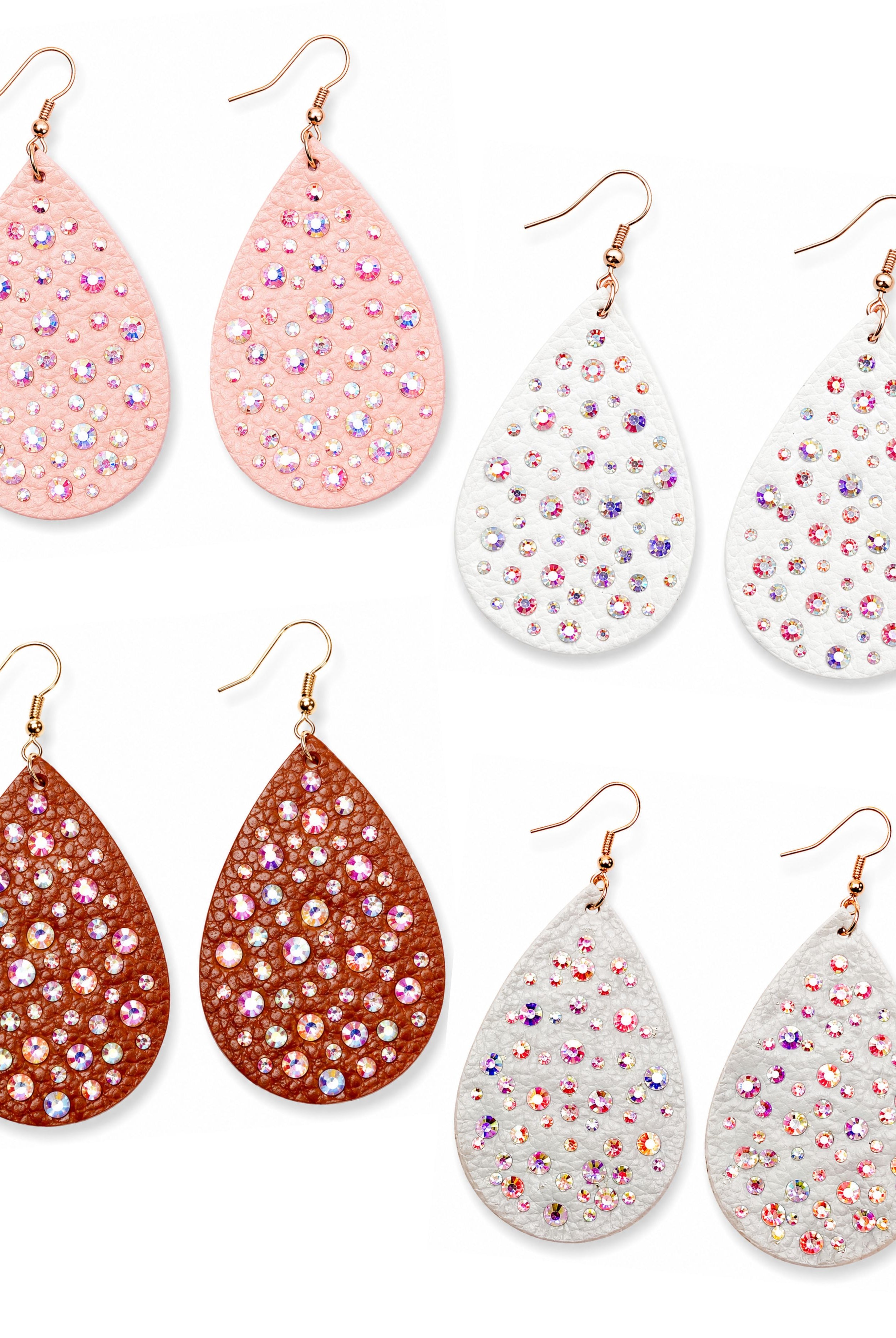 Leather Drop Earrings - Multiple Colors-earrings-privityboutique-Privity Boutique, Women’s Fashion Boutique in Mesa, Arizona