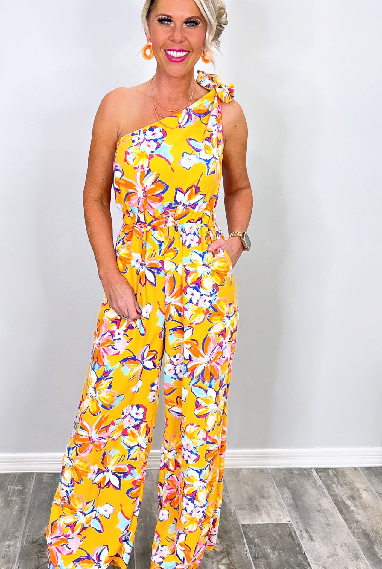 Vacay Vibes One Shoulder Jumpsuit-Jumpsuit-privityboutique.com-Privity Boutique, Women’s Fashion Boutique in Mesa, Arizona