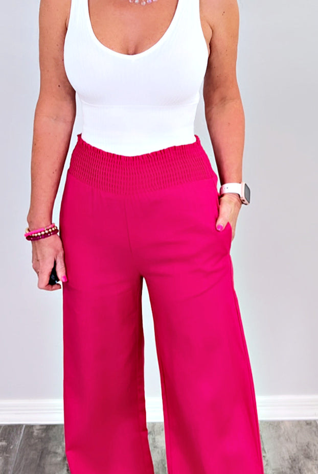 Wait For Me Pants - Pink-palazzo-privityboutique.com-Privity Boutique, Women’s Fashion Boutique in Mesa, Arizona