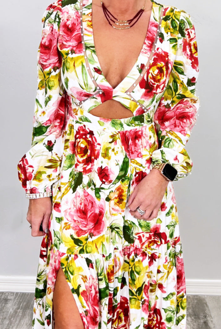 Where I Want To Be Floral Maxi Dress-Dress-privityboutique.com-Privity Boutique, Women’s Fashion Boutique in Mesa, Arizona