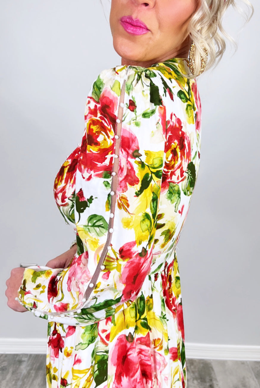 Where I Want To Be Floral Maxi Dress-Dress-privityboutique.com-Privity Boutique, Women’s Fashion Boutique in Mesa, Arizona