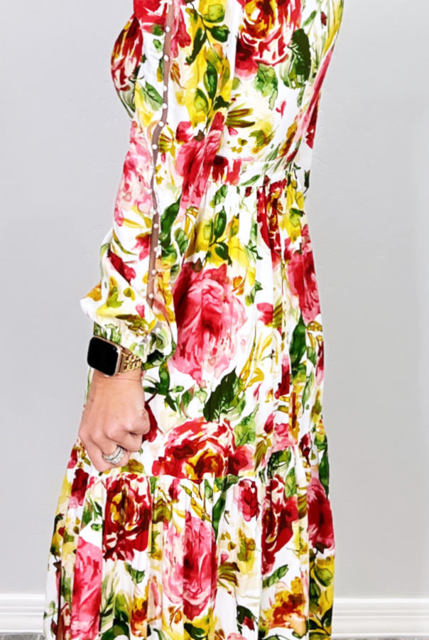 Where I Want To Be Floral Maxi Dress-Dress-privityboutique.com-Privity Boutique, Women’s Fashion Boutique in Mesa, Arizona