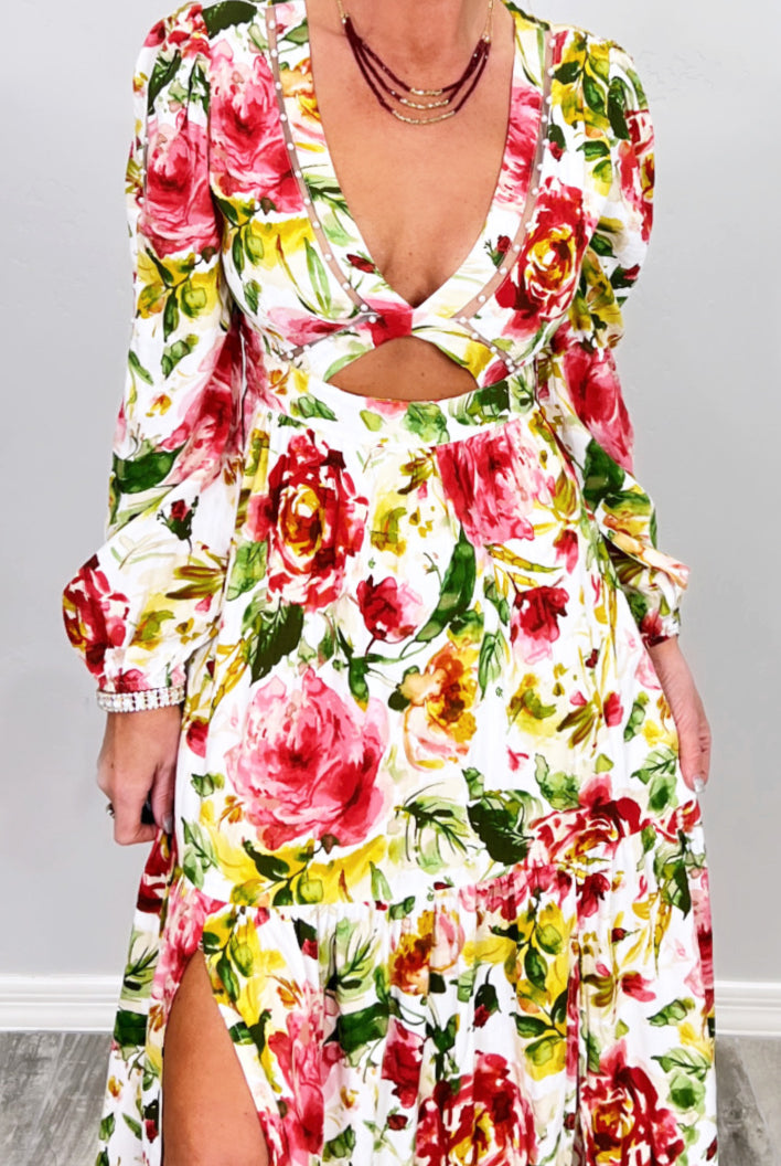 Where I Want To Be Floral Maxi Dress-Dress-privityboutique.com-Privity Boutique, Women’s Fashion Boutique in Mesa, Arizona