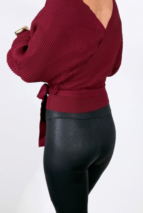 Dreaming Of You Top - Burgundy-Cropped sweater Top-privityboutique-Privity Boutique, Women’s Fashion Boutique in Mesa, Arizona