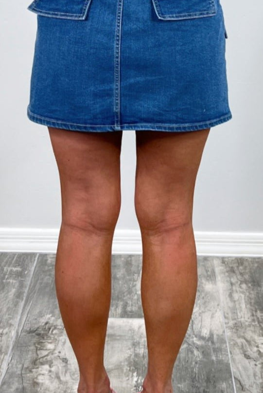 Pick Your Pockets Denim Skirt-Skirt-privityboutique.com-Privity Boutique, Women’s Fashion Boutique in Mesa, Arizona