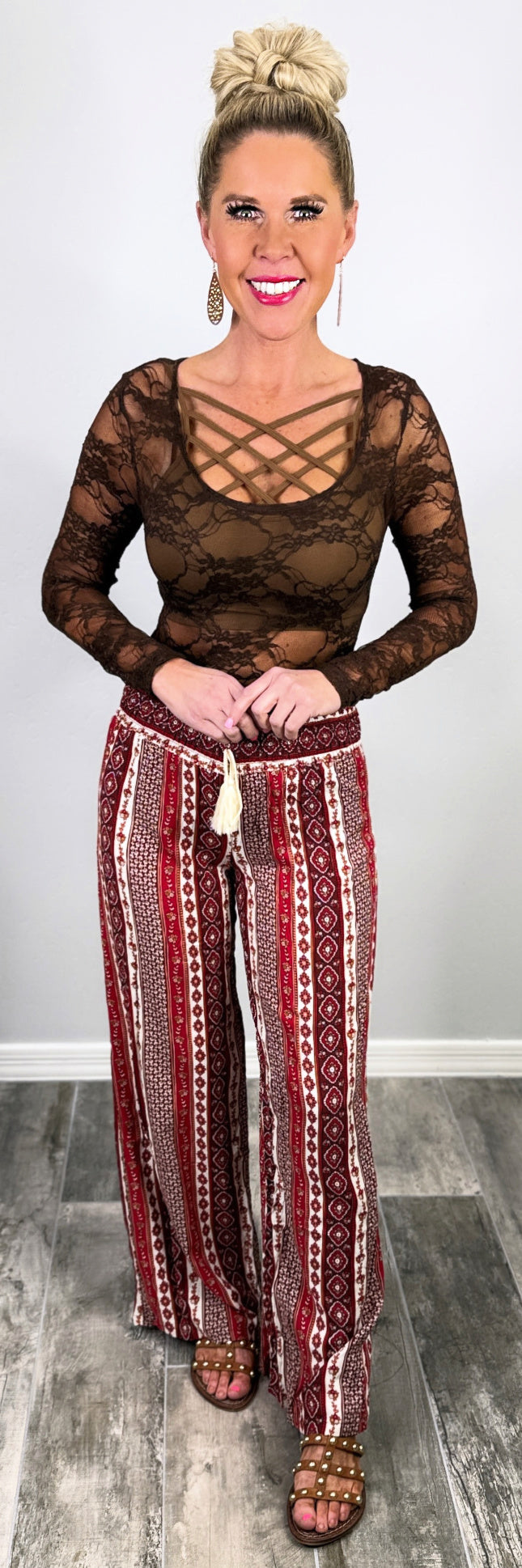 You Say It Best Smocked Waist Printed Pants-palazzo-privityboutique.com-Privity Boutique, Women’s Fashion Boutique in Mesa, Arizona