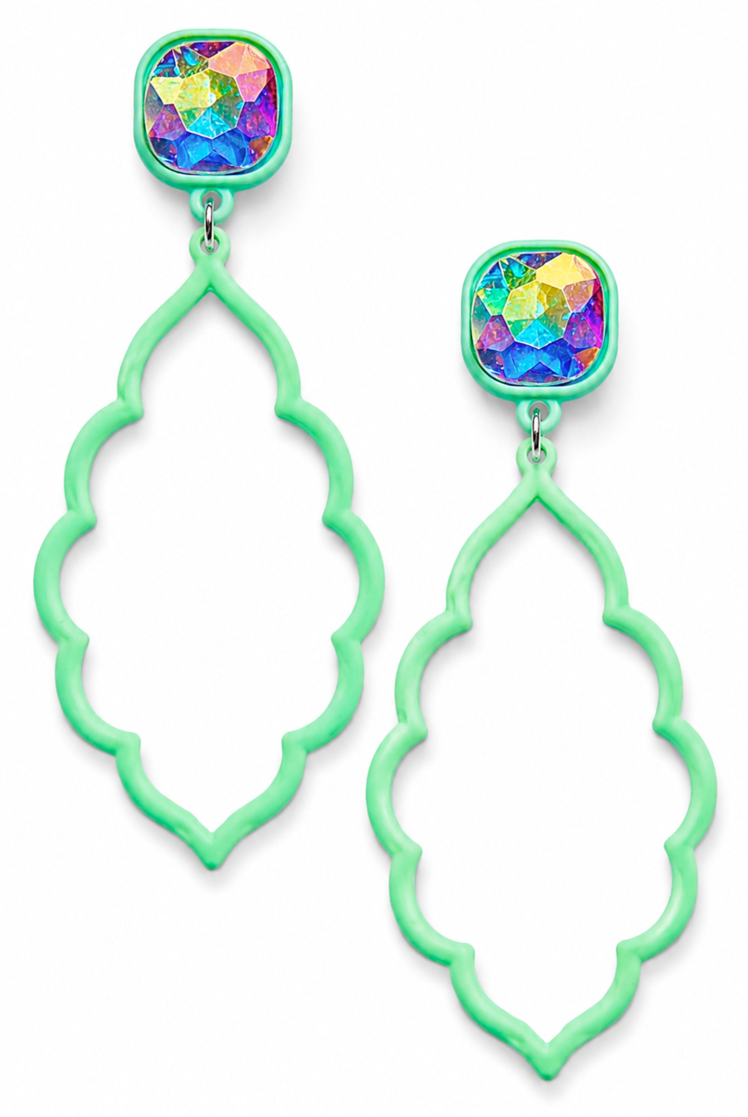 Making A Statement In Mint Earrings-Earrings-privityboutique-Privity Boutique, Women’s Fashion Boutique in Mesa, Arizona