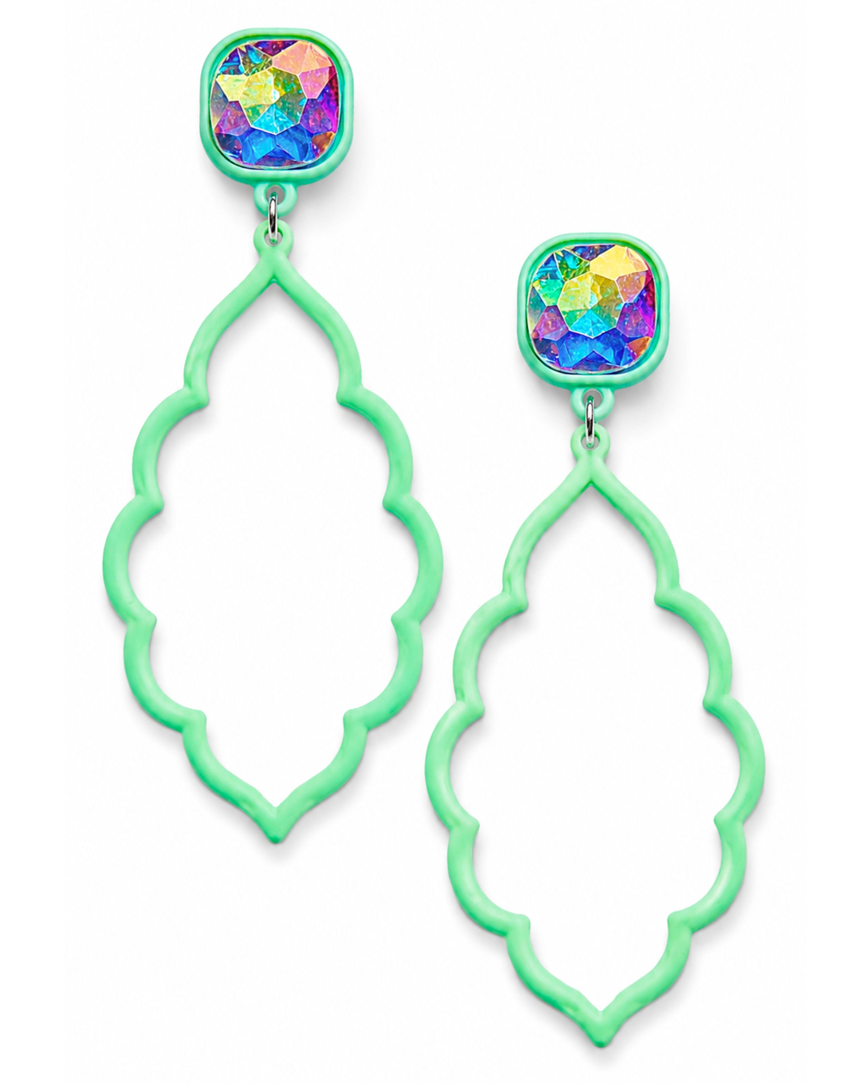 Making A Statement In Mint Earrings-Earrings-privityboutique-Privity Boutique, Women’s Fashion Boutique in Mesa, Arizona