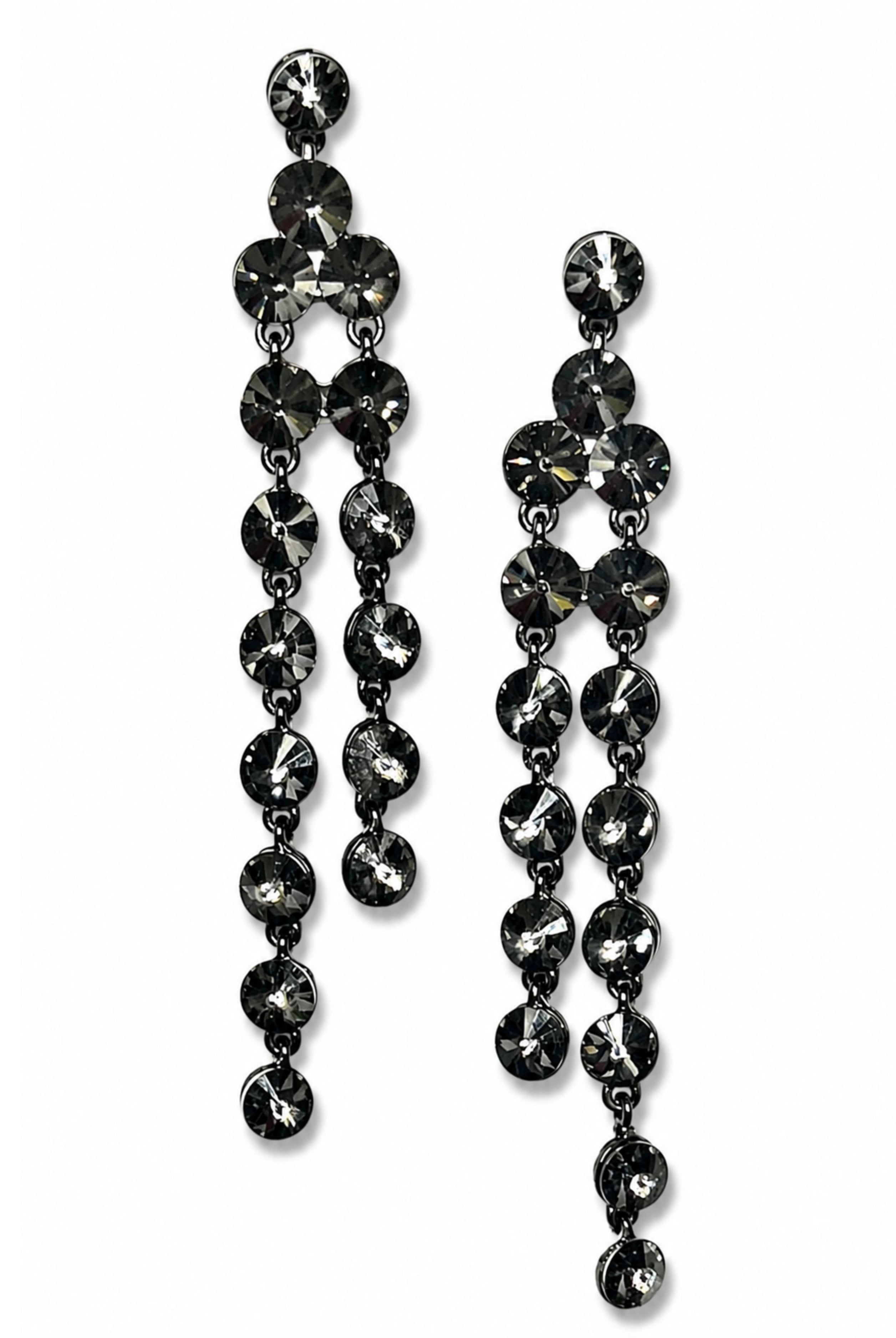 Raining Rhinestones Drop Statement Earrings-Earrings-privityboutique-Privity Boutique, Women’s Fashion Boutique in Mesa, Arizona