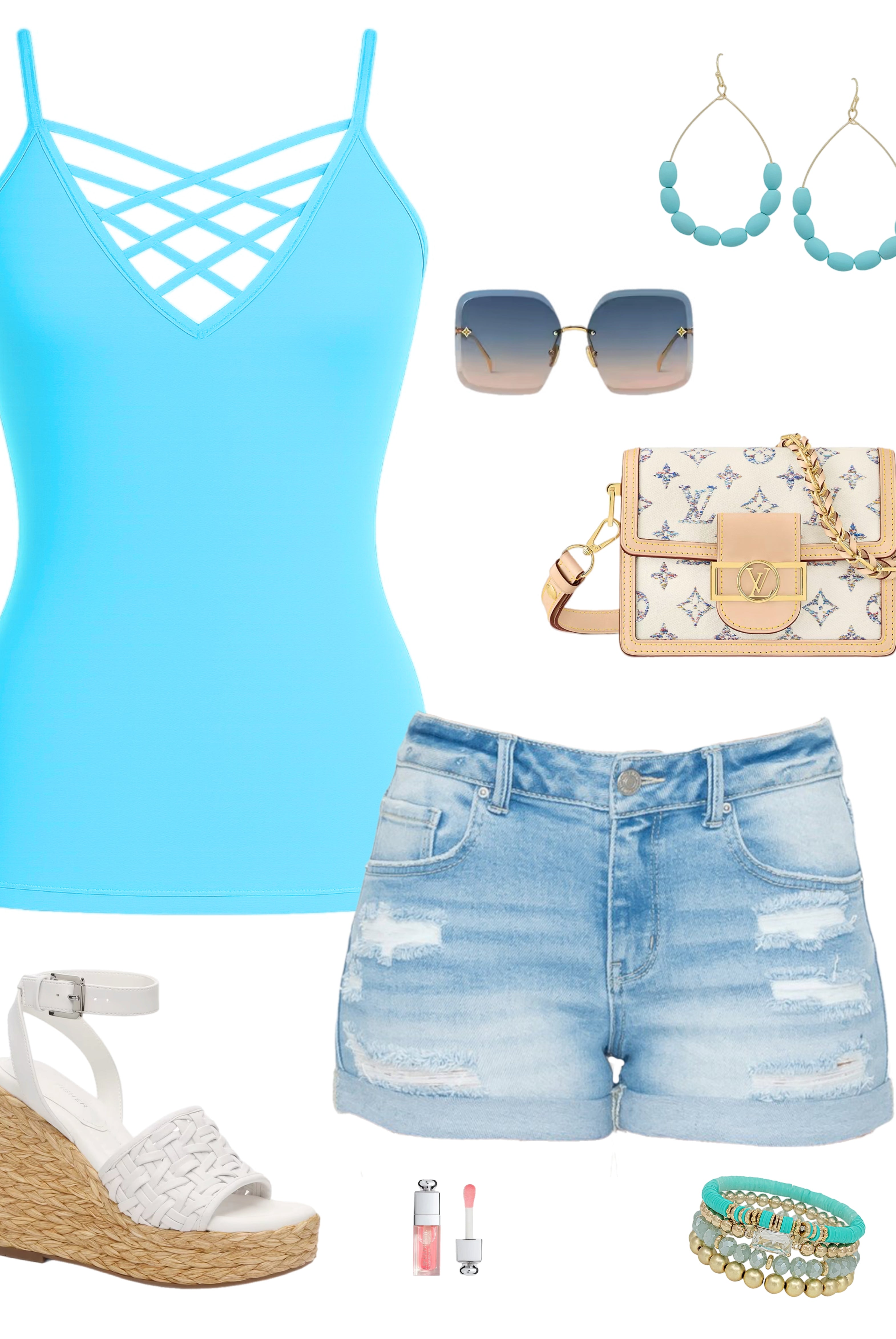 Long Caged Cami: Ocean-cami-privityboutique-Privity Boutique, Women’s Fashion Boutique in Mesa, Arizona