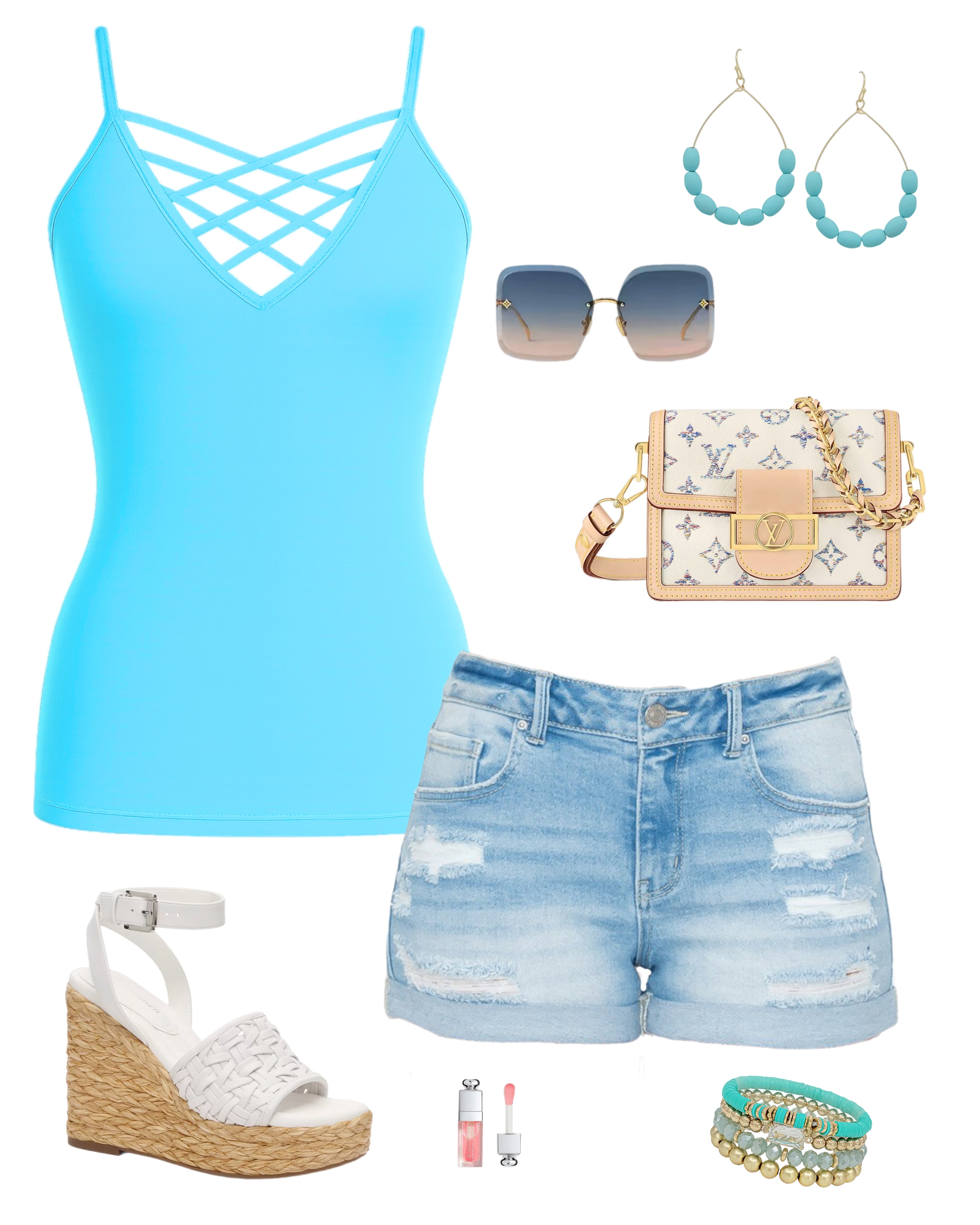 Long Caged Cami: Ocean-cami-privityboutique-Privity Boutique, Women’s Fashion Boutique in Mesa, Arizona