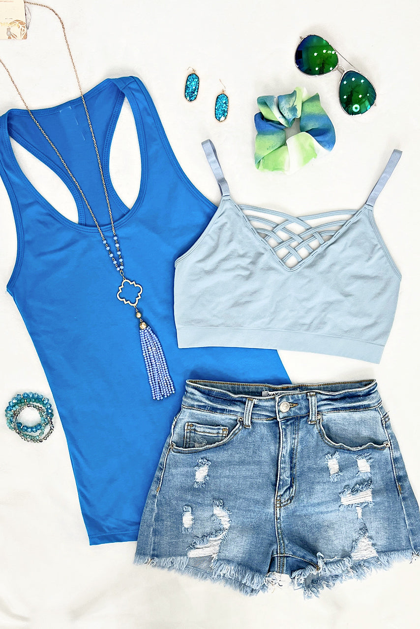Basic Racerback Tank - Teal-Top-privityboutique.com-Privity Boutique, Women’s Fashion Boutique in Mesa, Arizona