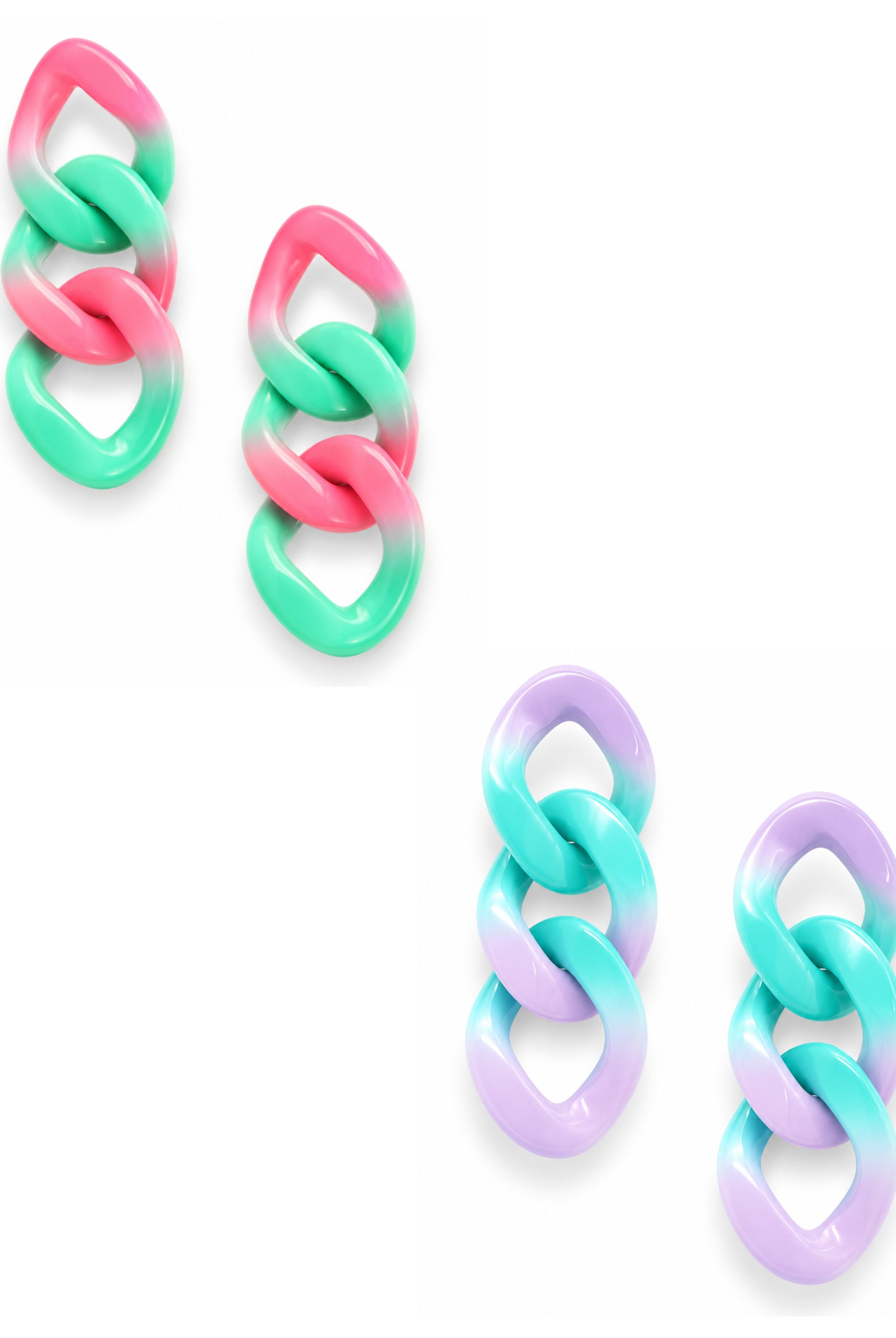 Ombre Chain Earrings-earrings-privityboutique-Privity Boutique, Women’s Fashion Boutique in Mesa, Arizona