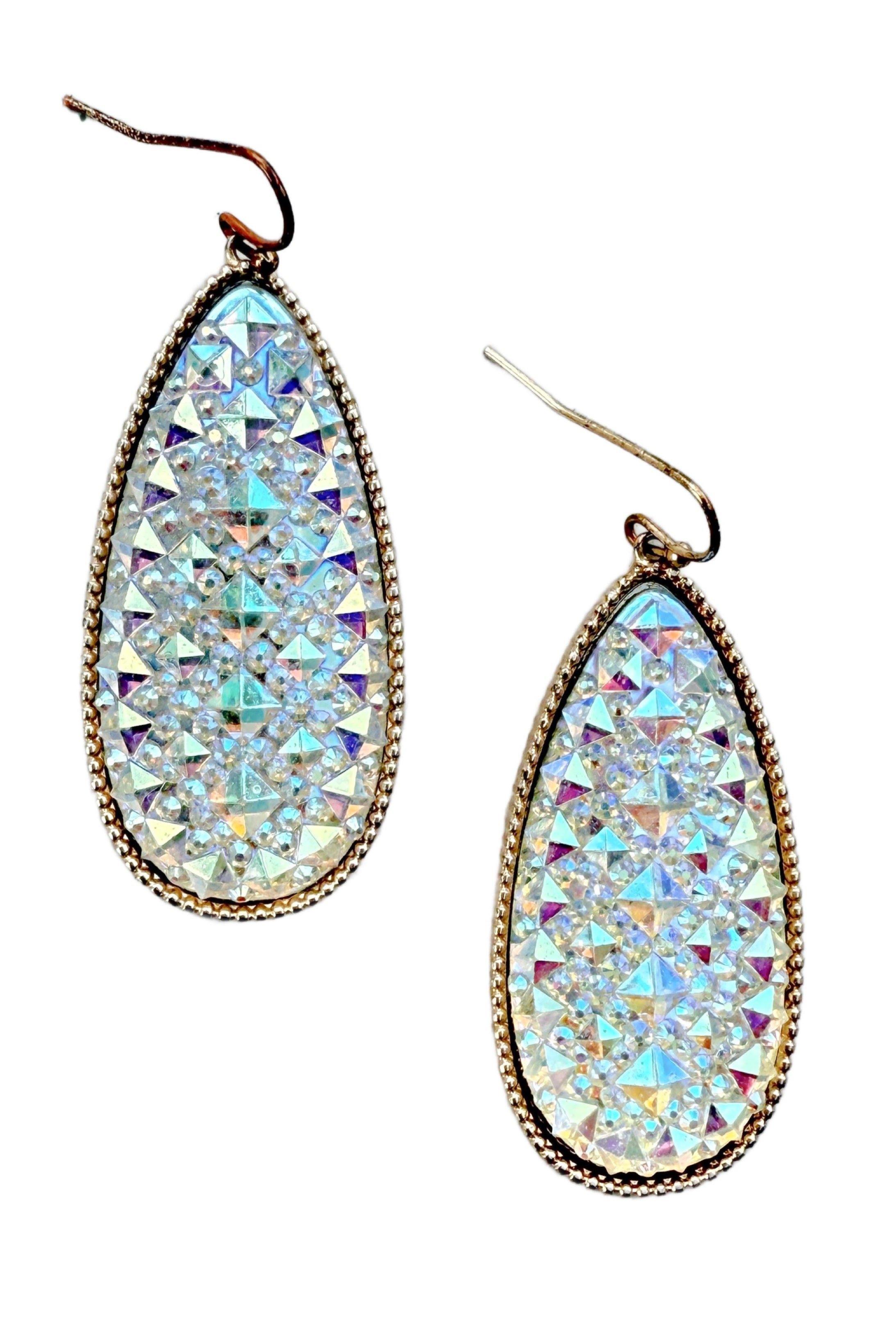 Bold & Exciting Teardrop Druzy Earrings AB-privityboutique-Privity Boutique, Women’s Fashion Boutique in Mesa, Arizona