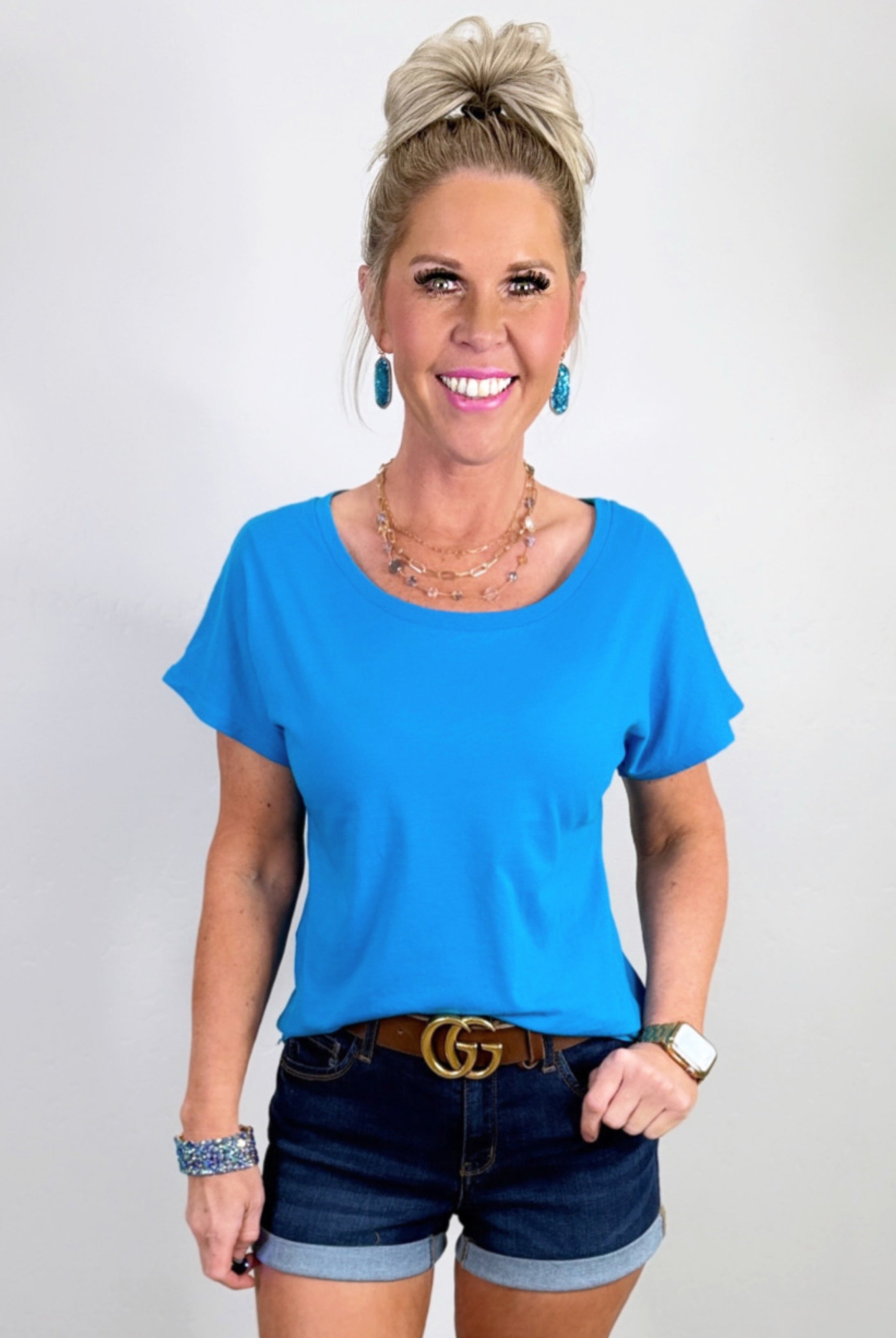 My Priority Denim Shorts - Dark-shorts-privityboutique.com-Privity Boutique, Women’s Fashion Boutique in Mesa, Arizona