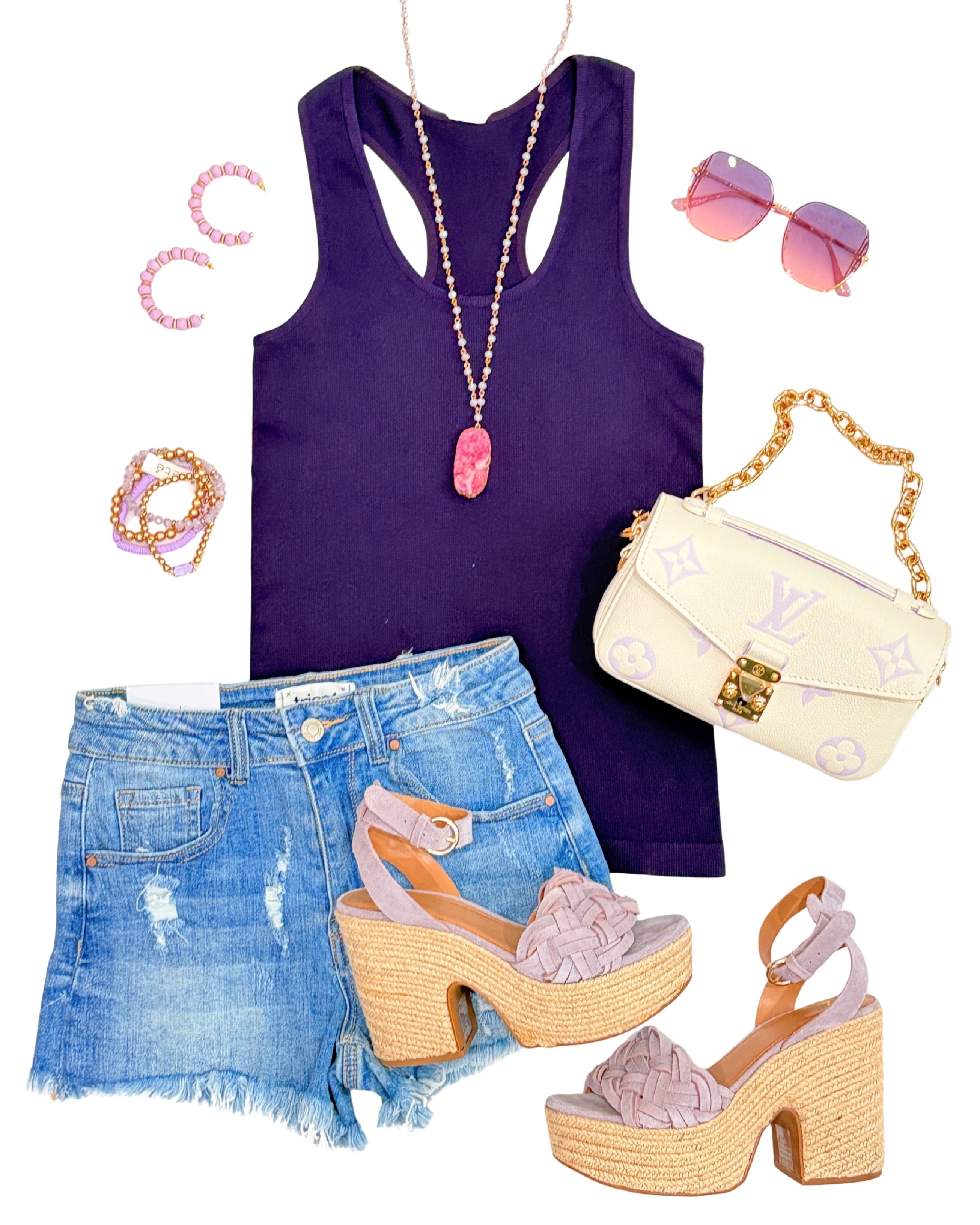 Everyday Basic Ribbed Racerback Tank - Plum-racerback tank top-privityboutique-Privity Boutique, Women’s Fashion Boutique in Mesa, Arizona