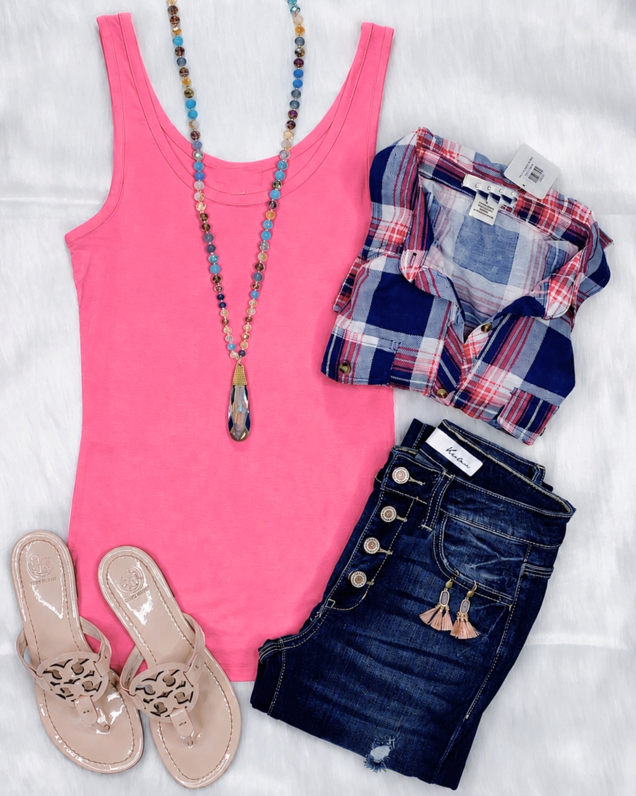 Basic Scoop Tank - Pink-Top-privityboutique.com-Privity Boutique, Women’s Fashion Boutique in Mesa, Arizona