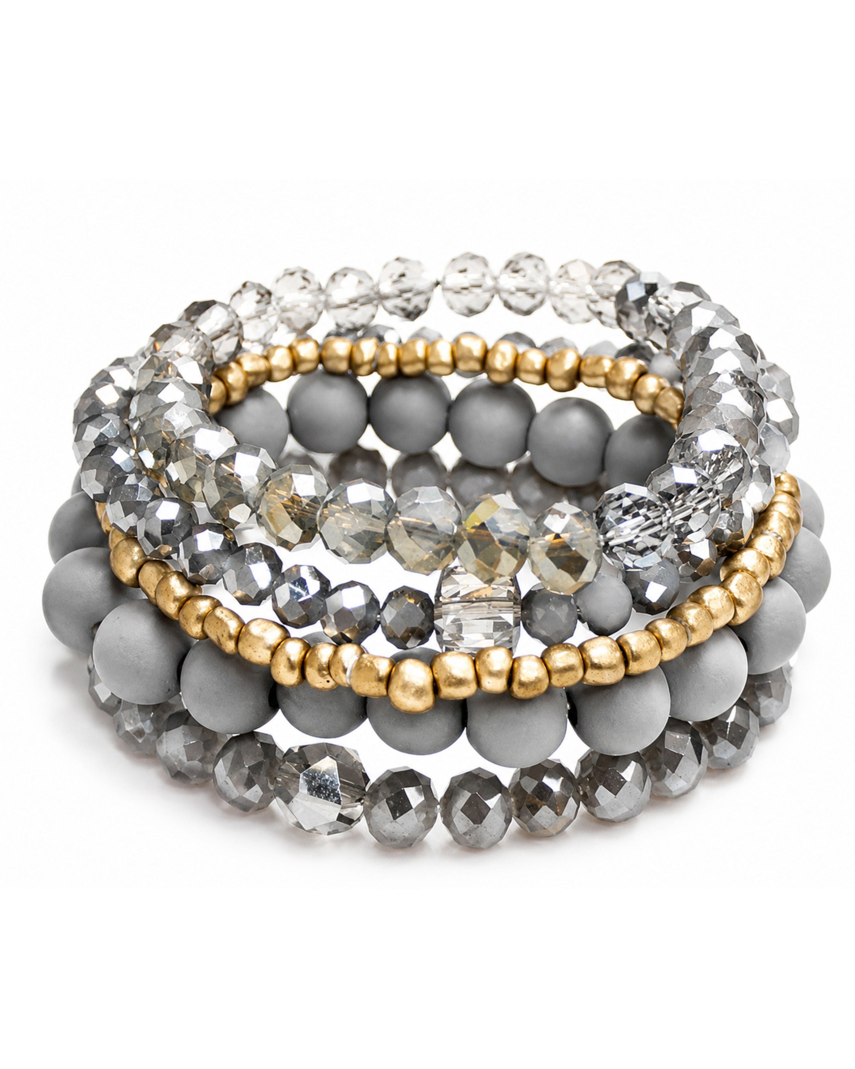 Grey Stack Bracelet-Bracelet-privityboutique.com-Privity Boutique, Women’s Fashion Boutique in Mesa, Arizona