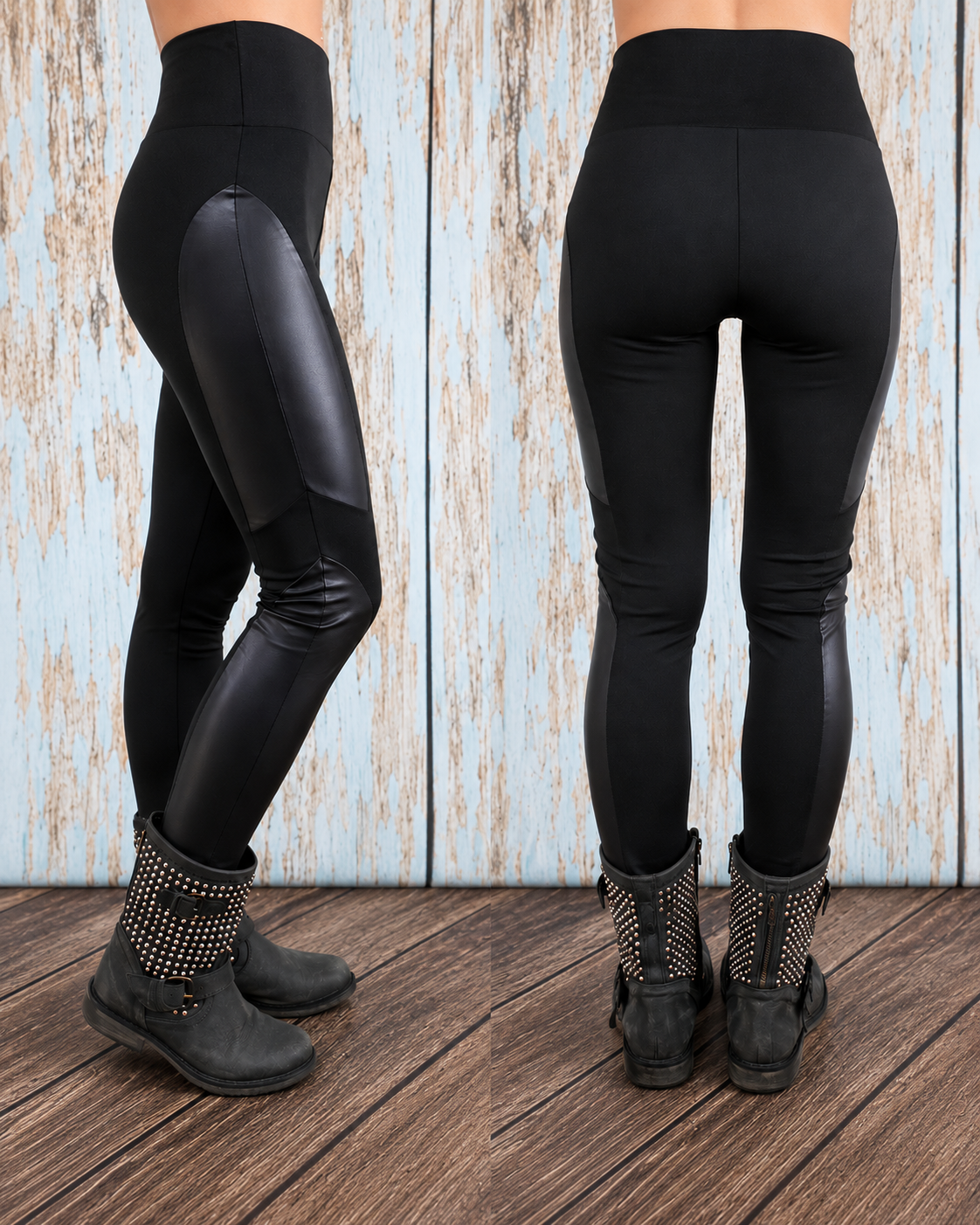 Leather Side Leggings-Leggings-privityboutique.com-Privity Boutique, Women’s Fashion Boutique in Mesa, Arizona