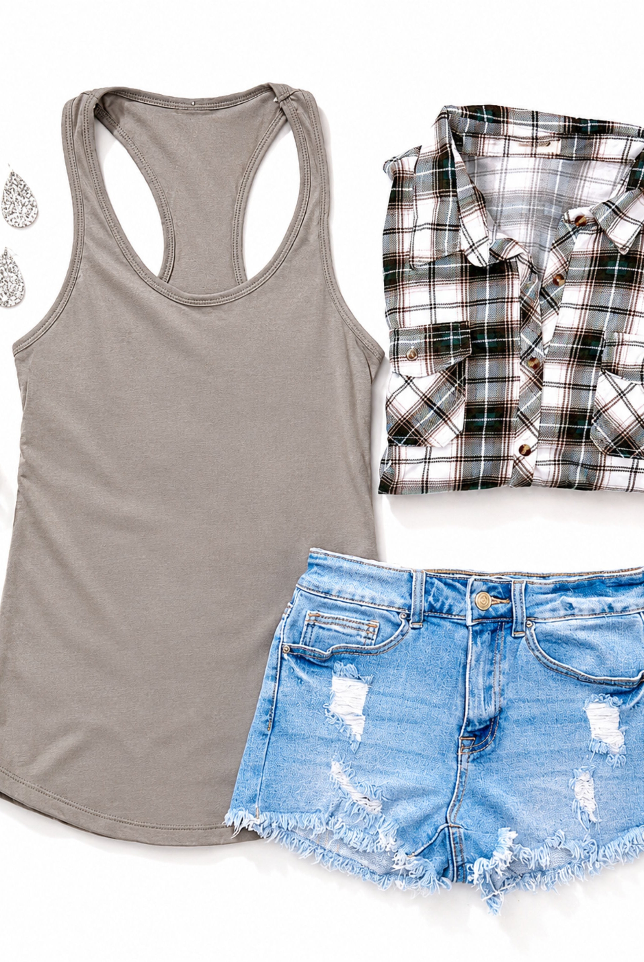Basic Racerback Tank - Stone-Top-privityboutique.com-Privity Boutique, Women’s Fashion Boutique in Mesa, Arizona