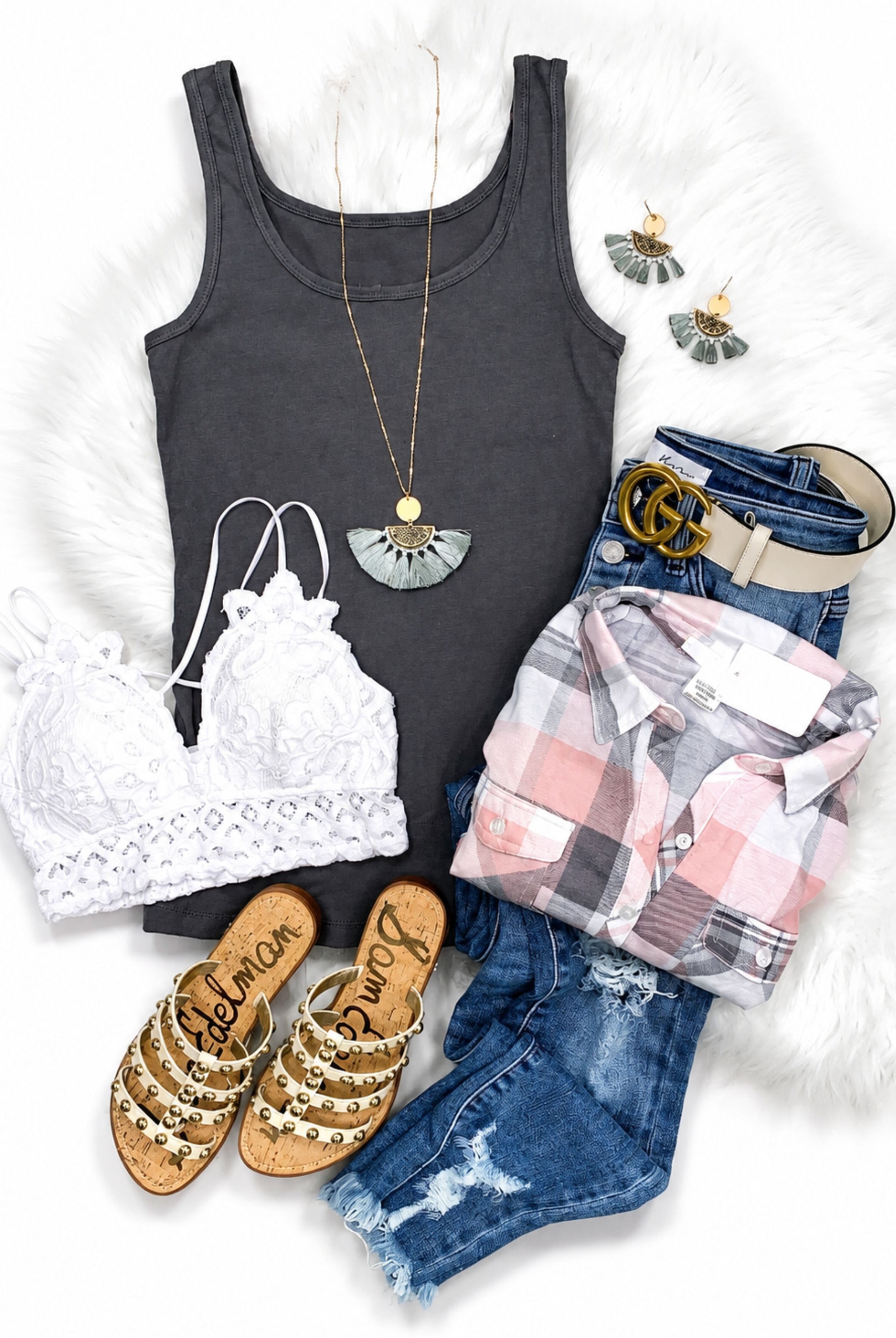 Basic Scoop Tank - Dark Grey-Top-privityboutique.com-Privity Boutique, Women’s Fashion Boutique in Mesa, Arizona
