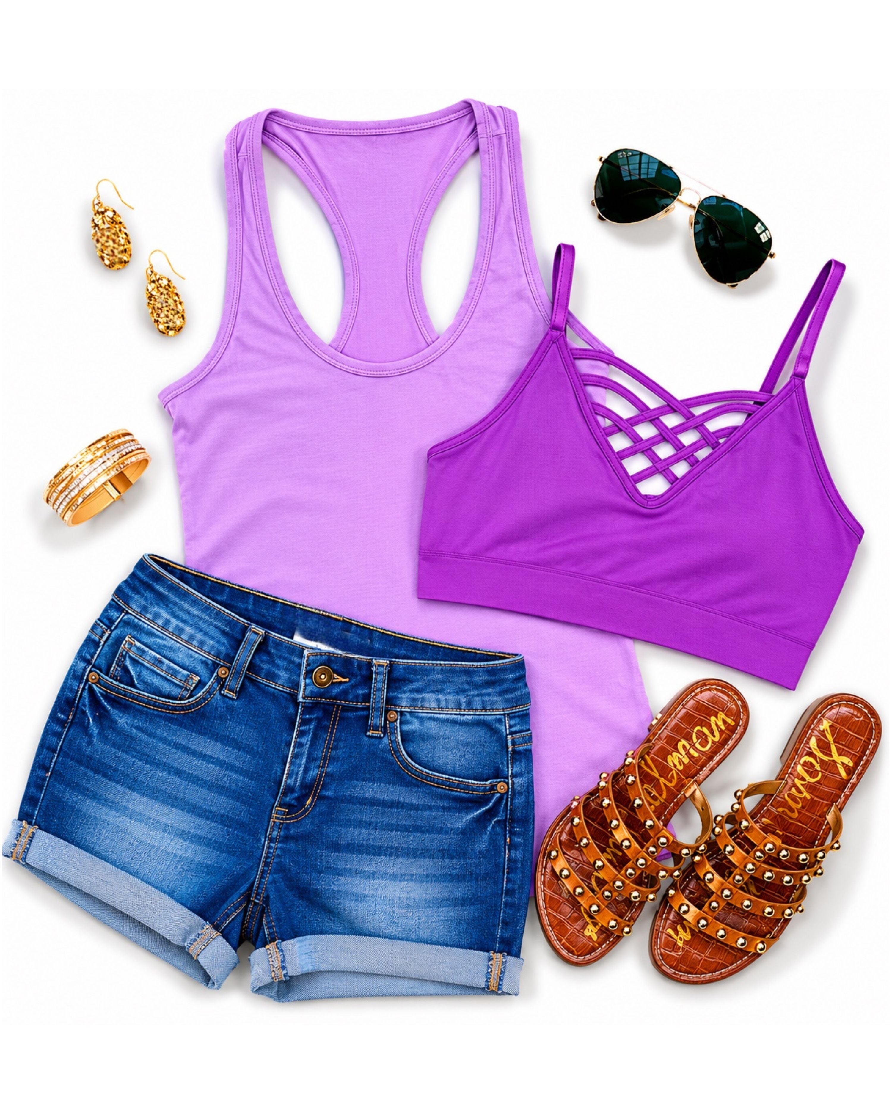 Basic Racerback Tank - Lilac-Top-privityboutique.com-Privity Boutique, Women’s Fashion Boutique in Mesa, Arizona