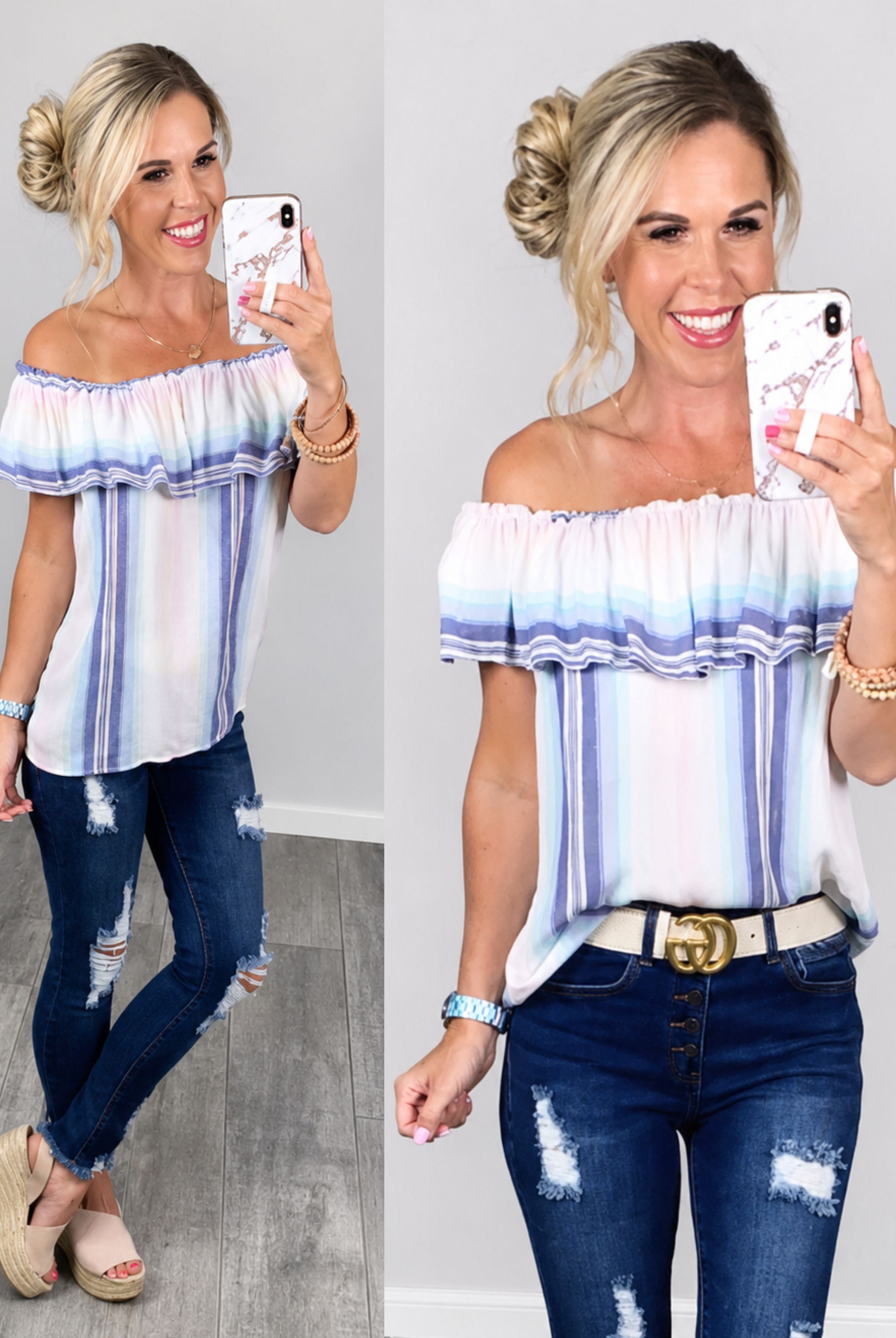 Southern Memories Striped Top-Top-privityboutique-Privity Boutique, Women’s Fashion Boutique in Mesa, Arizona