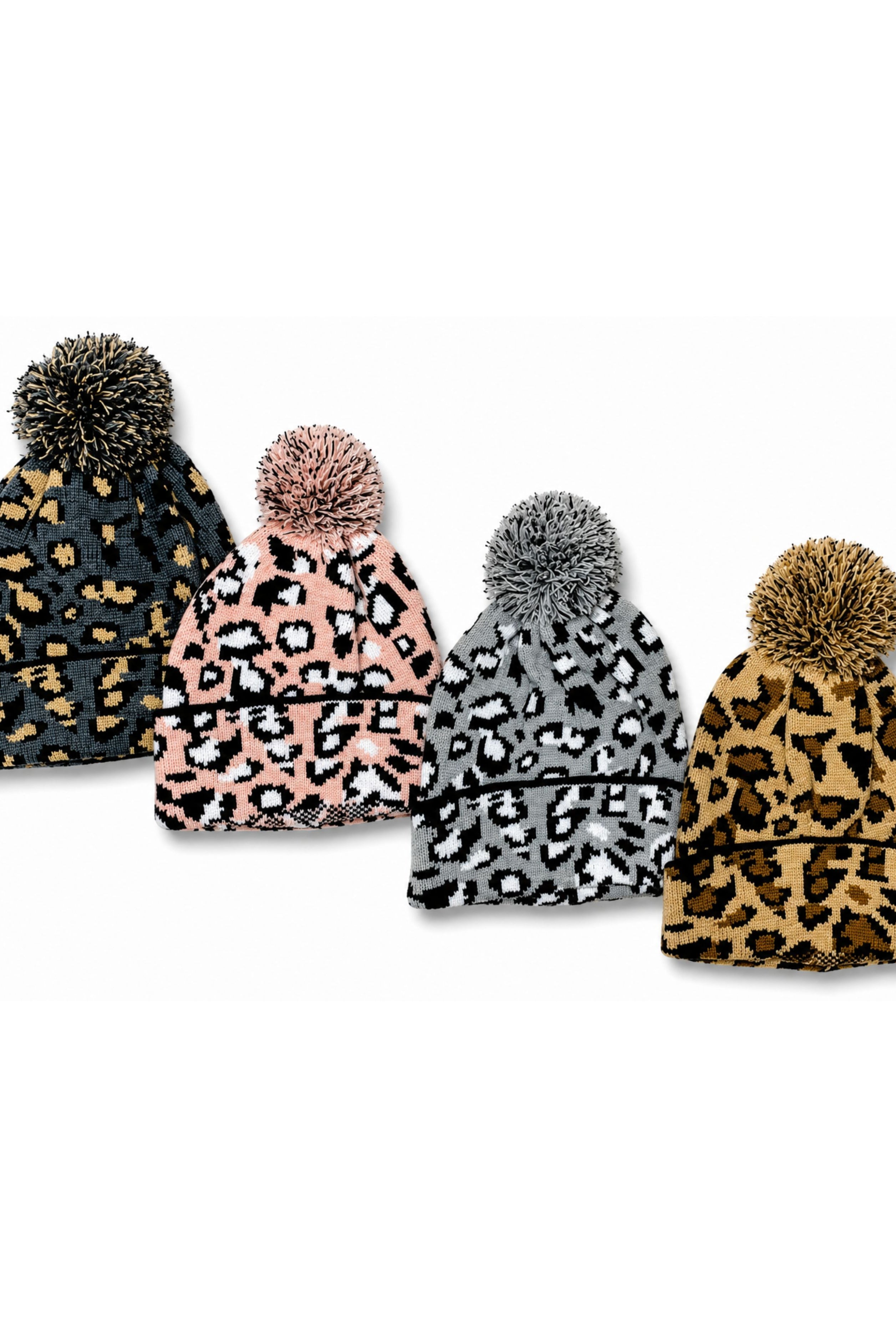 Snow Leopard Beanie - Multiple Colors-beanie-privityboutique-Privity Boutique, Women’s Fashion Boutique in Mesa, Arizona