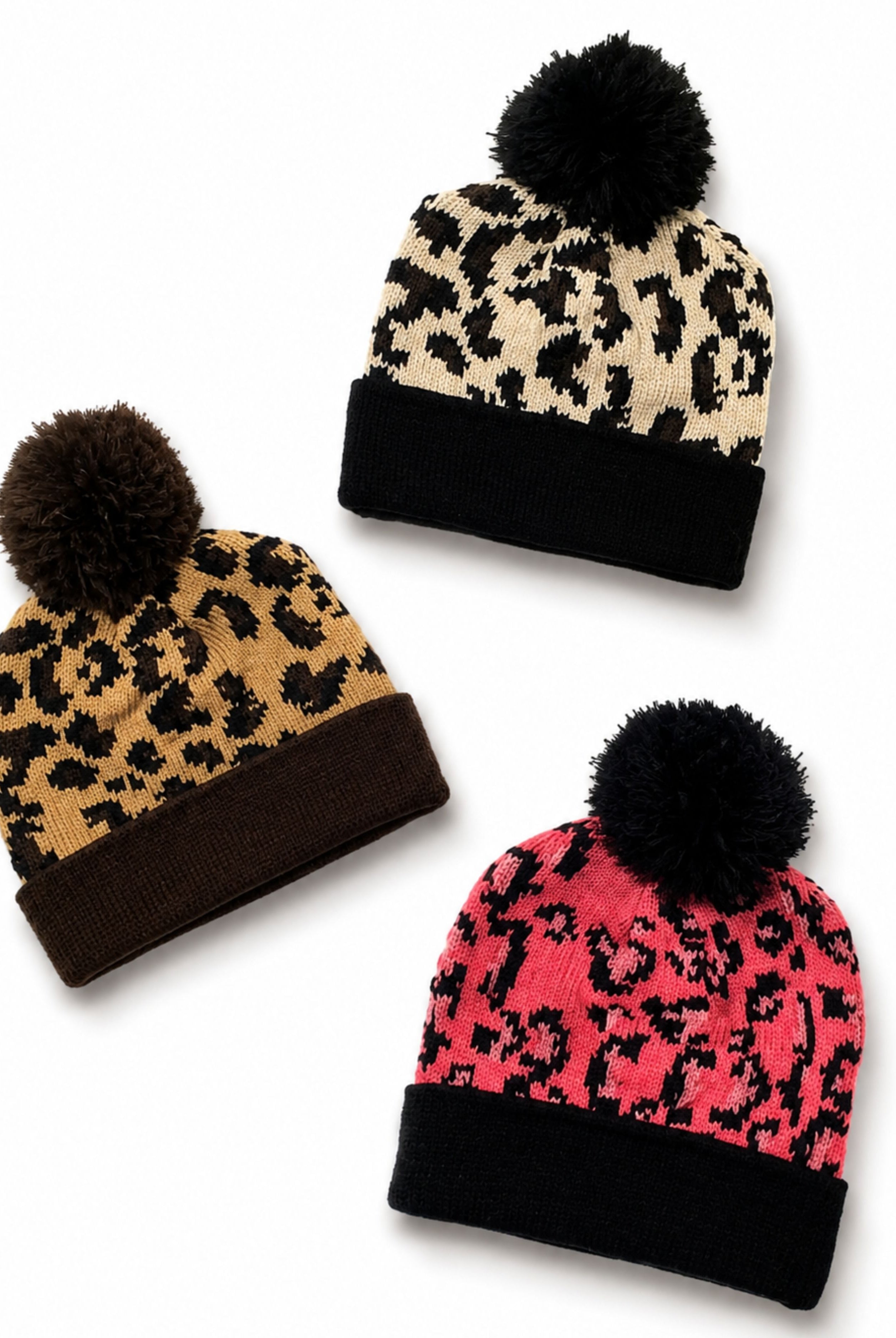 Leopard 2-Tone Beanie - Multiple Colors-beanie-privityboutique-Privity Boutique, Women’s Fashion Boutique in Mesa, Arizona