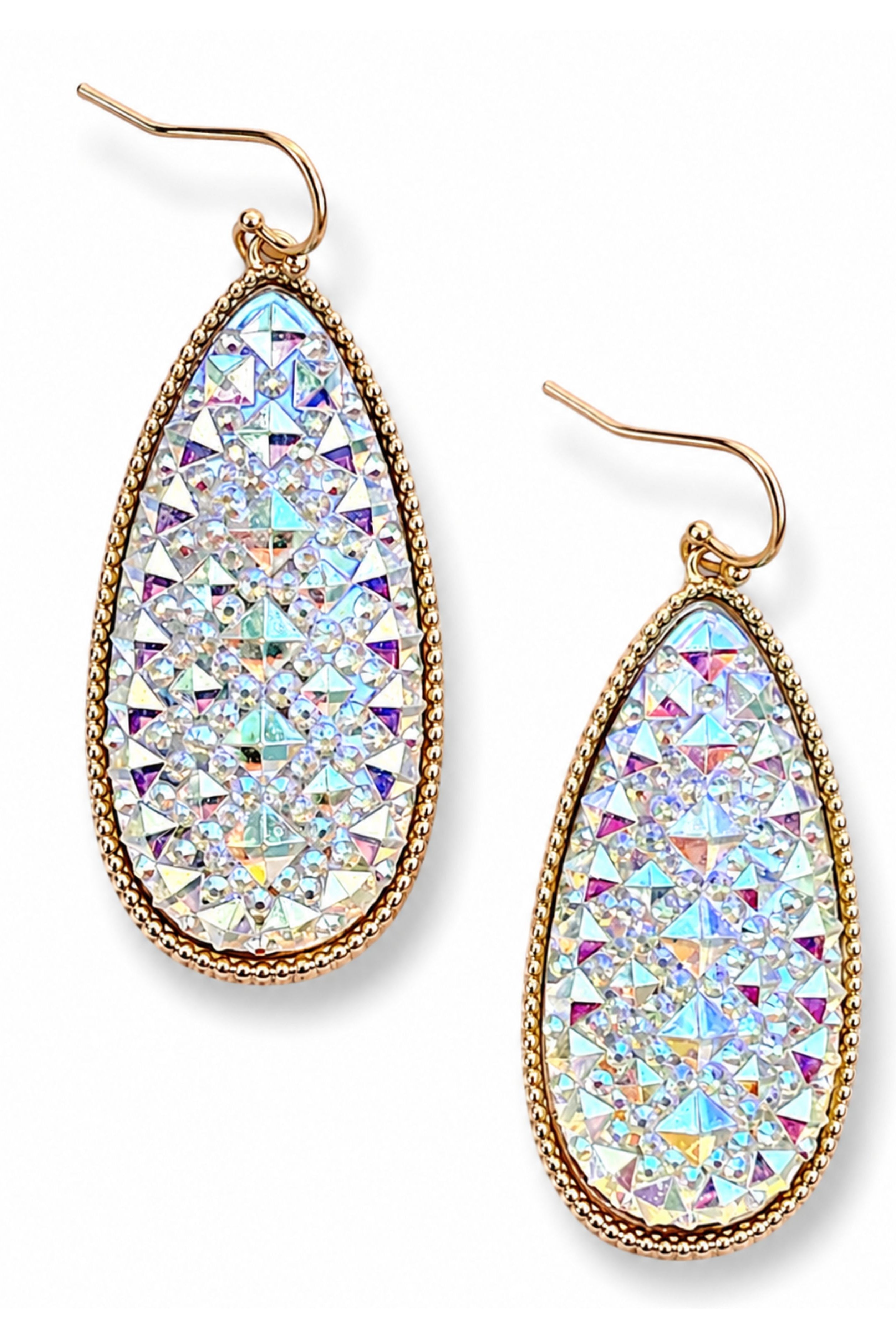 Bold & Exciting Teardrop Druzy Earrings AB-earrings-privityboutique-Privity Boutique, Women’s Fashion Boutique in Mesa, Arizona