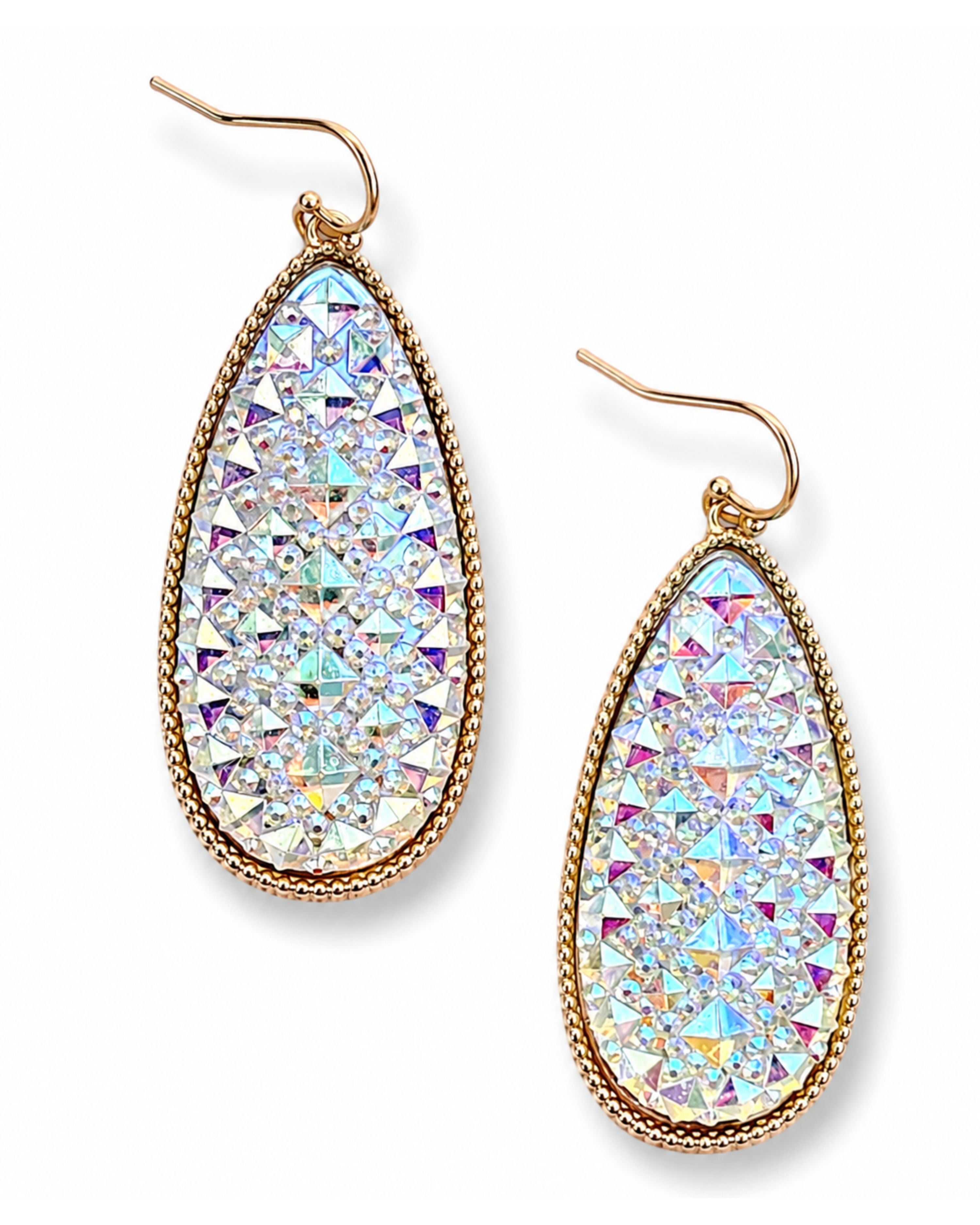 Bold & Exciting Teardrop Druzy Earrings AB-earrings-privityboutique-Privity Boutique, Women’s Fashion Boutique in Mesa, Arizona