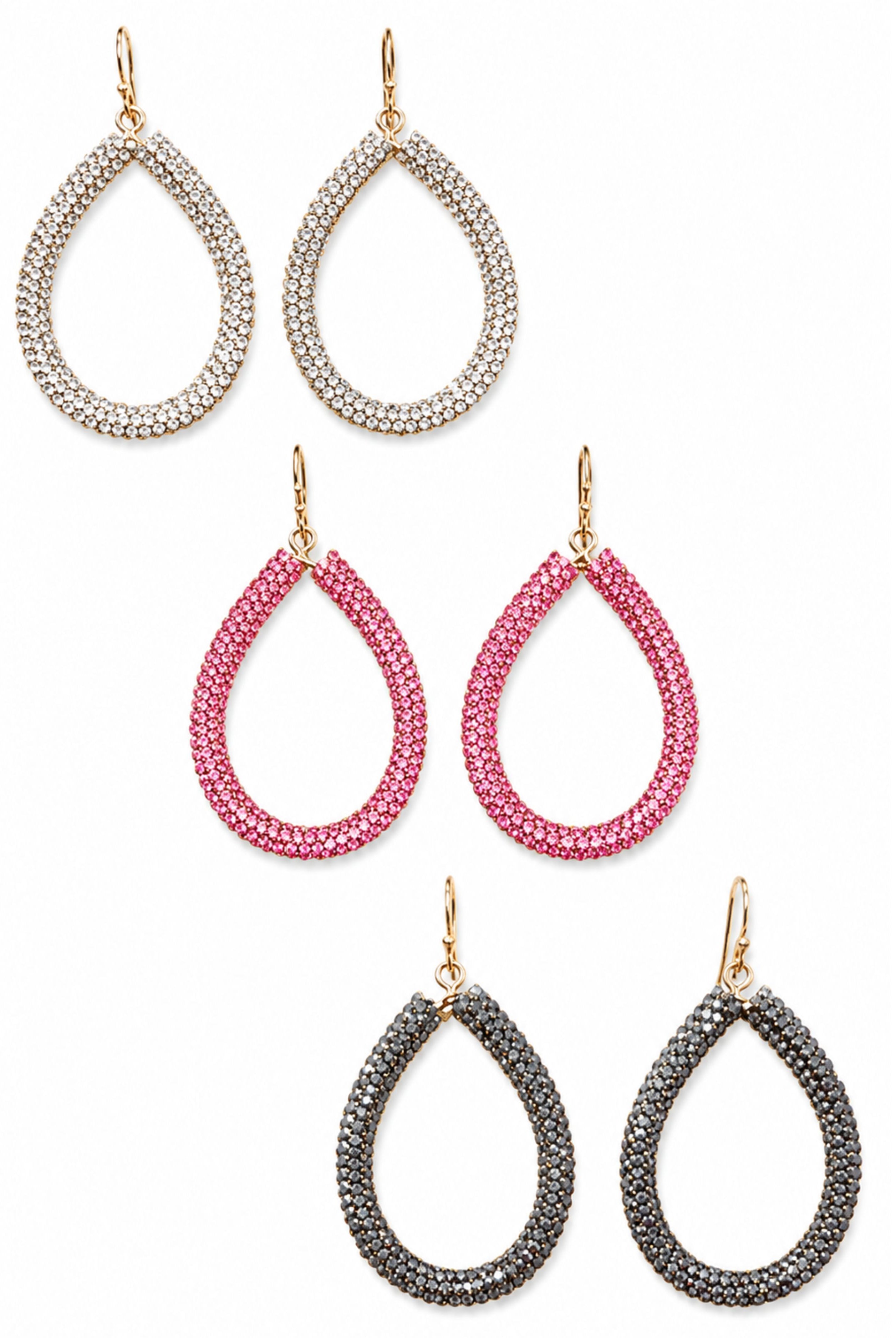 Big Moves Teardrop Bling Earrings- Multiple Colors-Earrings-privityboutique-Privity Boutique, Women’s Fashion Boutique in Mesa, Arizona