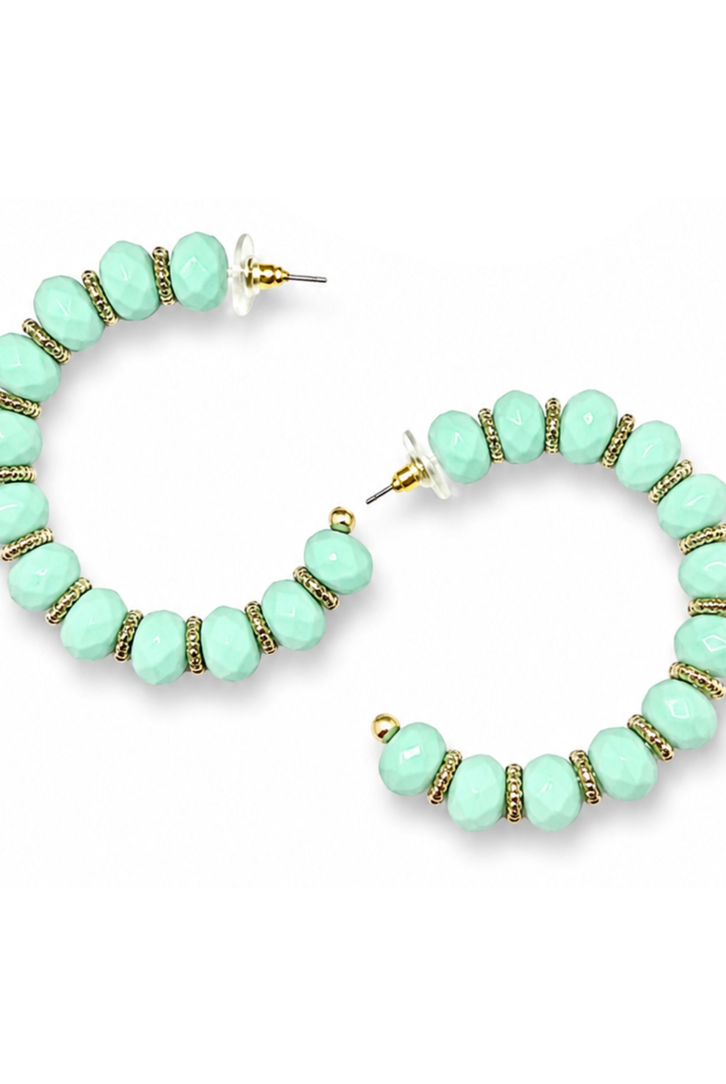 Beaded Hoop Earrings-earrings-privityboutique-Privity Boutique, Women’s Fashion Boutique in Mesa, Arizona