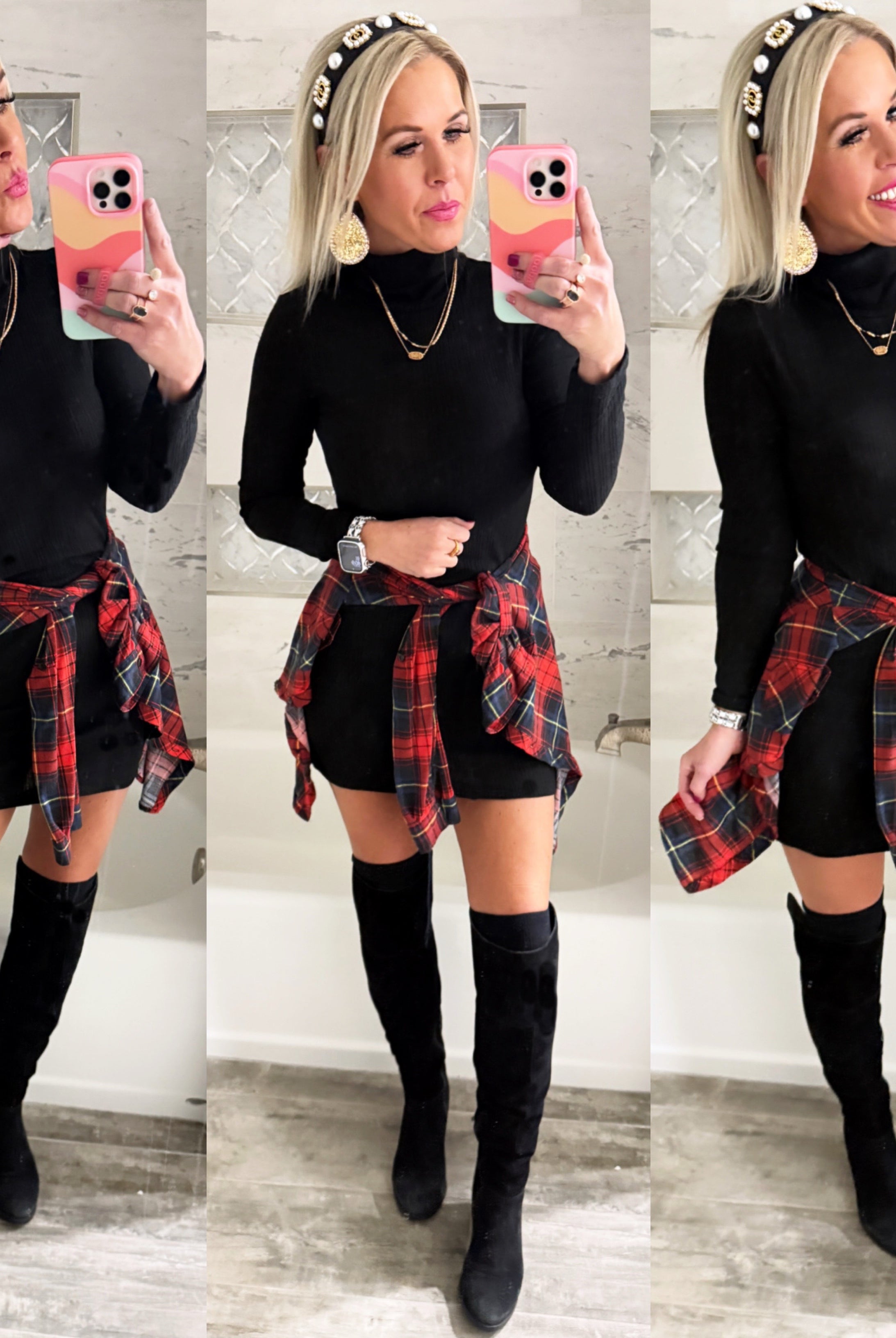 Ruling In Ribbed Turtleneck Dress - Black-Dress-privityboutique.com-Privity Boutique, Women’s Fashion Boutique in Mesa, Arizona