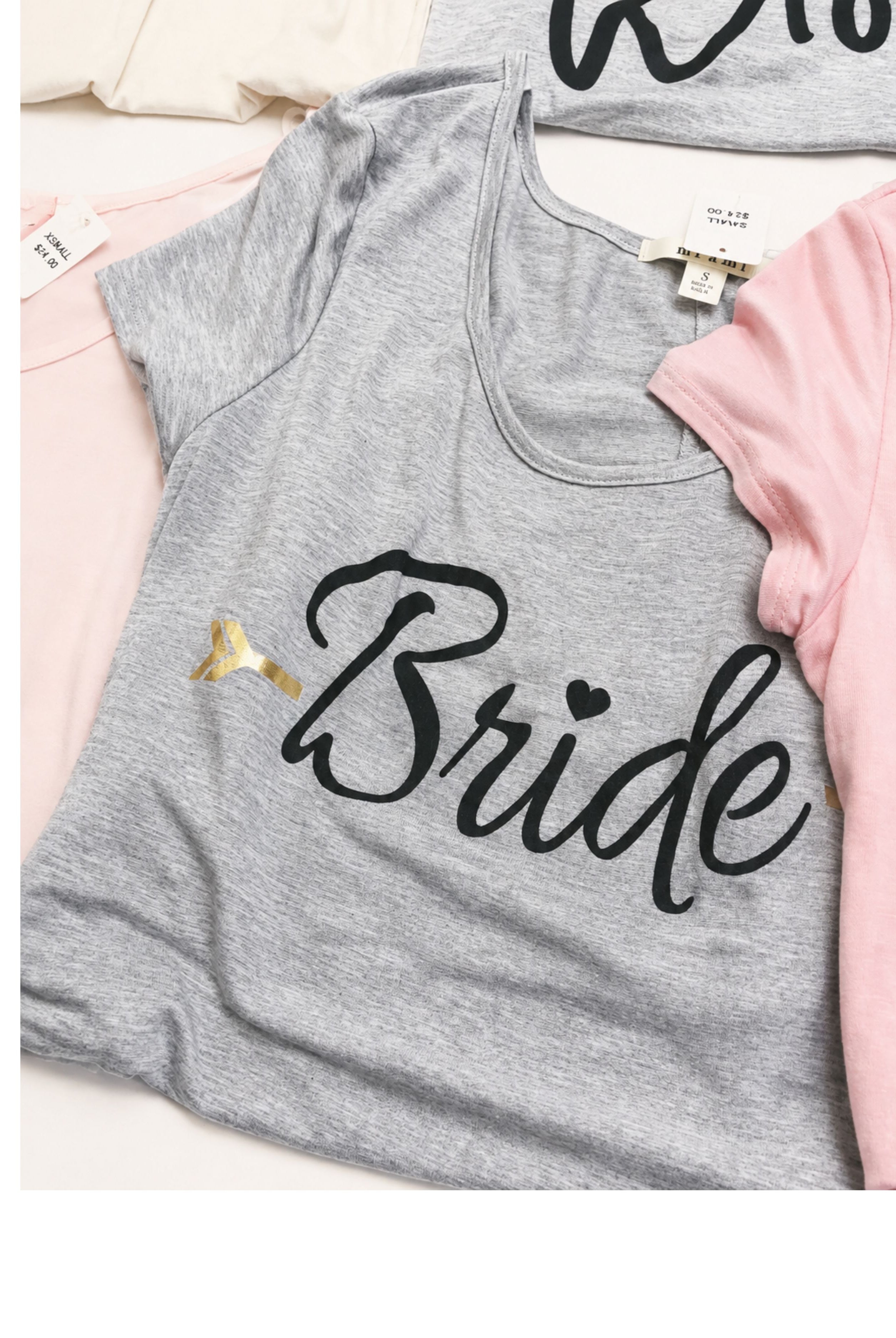 Bride Short Sleeve Graphic Tee: Grey-Top-privityboutique.com-Privity Boutique, Women’s Fashion Boutique in Mesa, Arizona