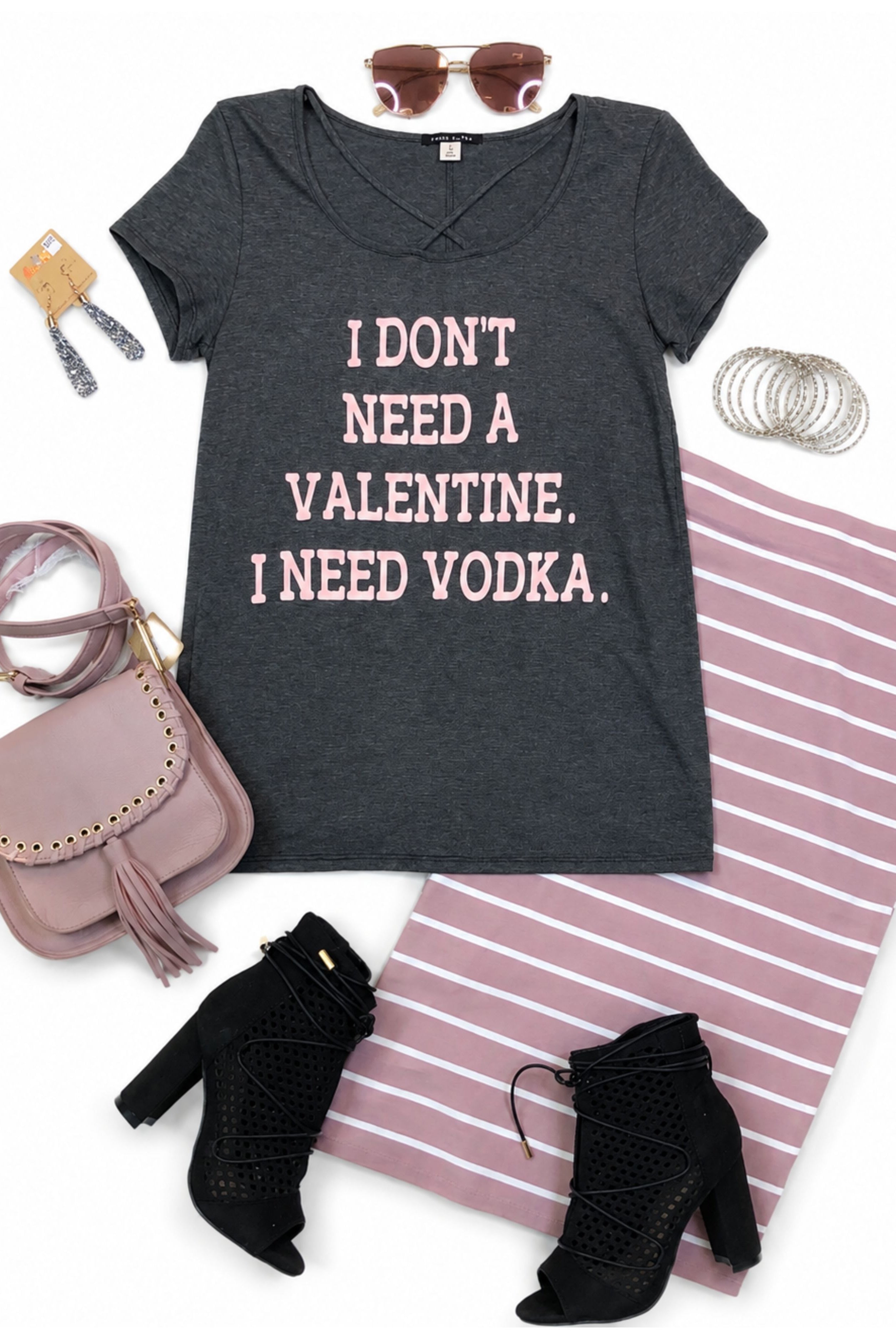 I Don't Need a Valentine-Top-privityboutique.com-Privity Boutique, Women’s Fashion Boutique in Mesa, Arizona
