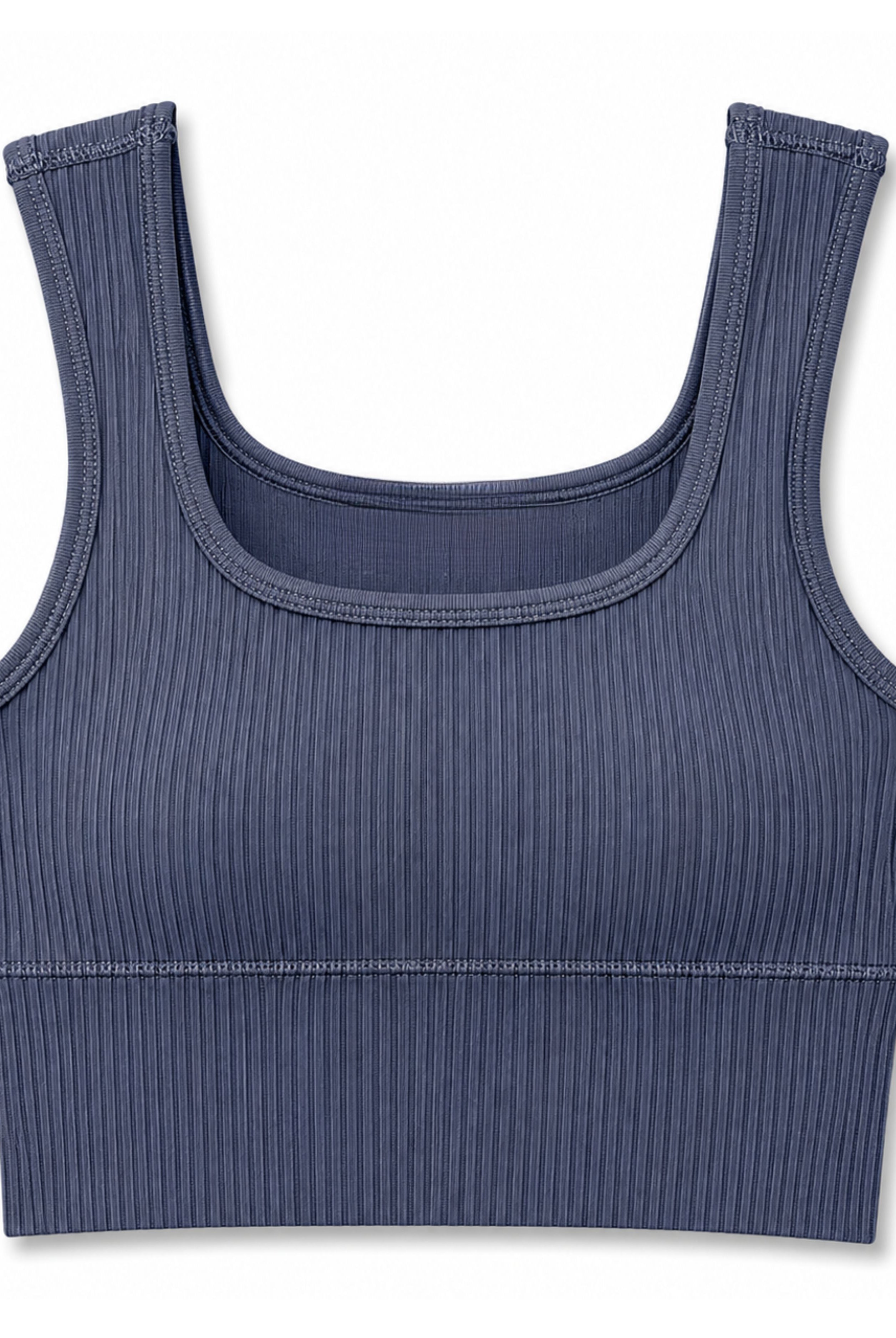 Duly Noted Ribbed Crop Top - Grey-Crop Top-privityboutique.com-Privity Boutique, Women’s Fashion Boutique in Mesa, Arizona