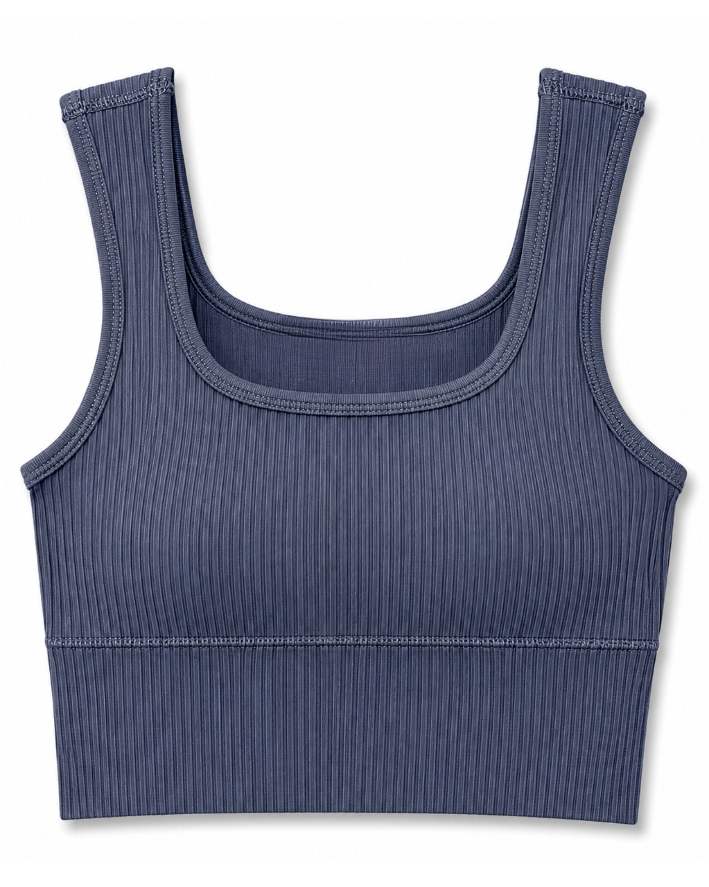 Duly Noted Ribbed Crop Top - Grey-Crop Top-privityboutique.com-Privity Boutique, Women’s Fashion Boutique in Mesa, Arizona