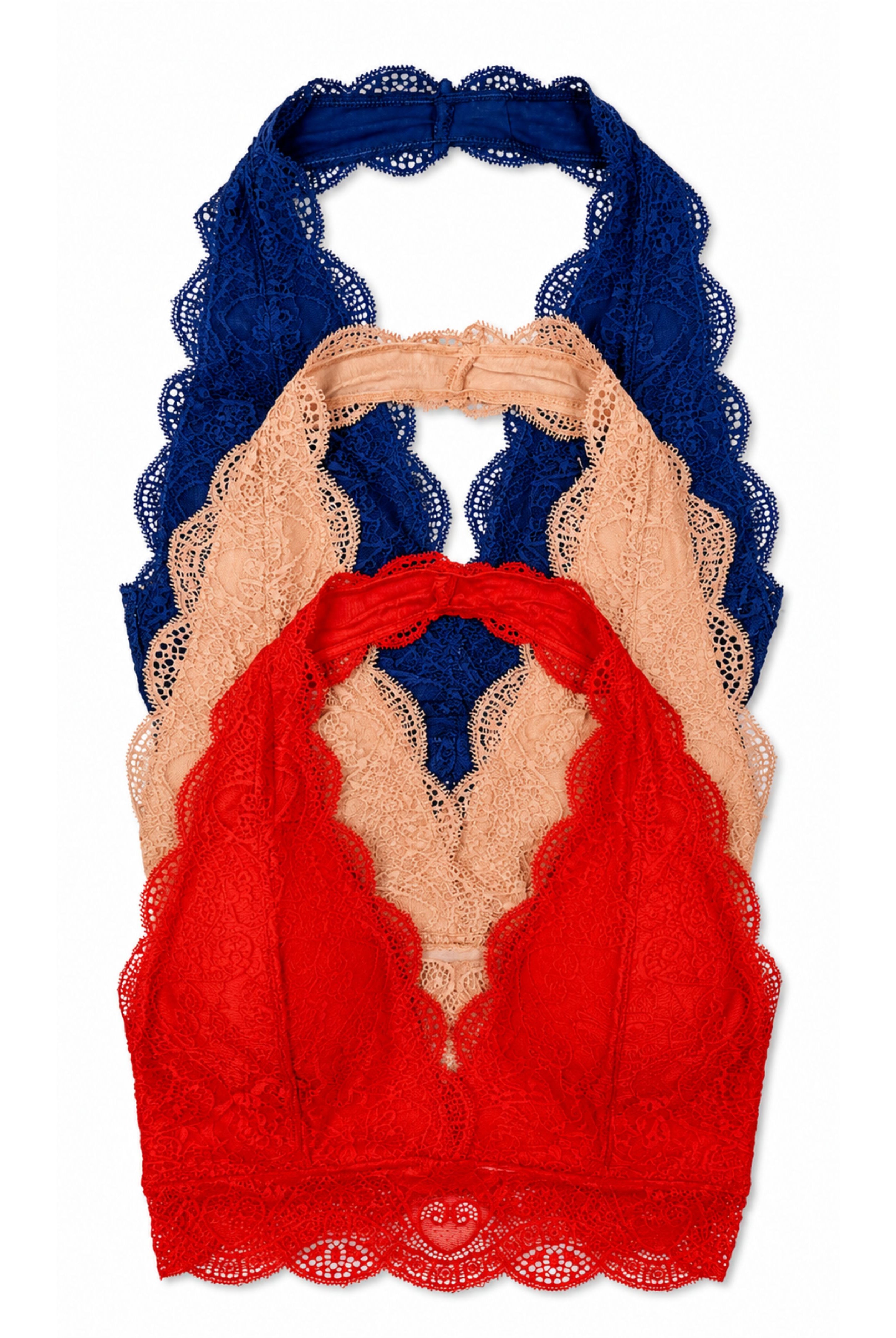 Bare it All Padded Lace Halter Bralette-Padded Bralette-privityboutique.com-Privity Boutique, Women’s Fashion Boutique in Mesa, Arizona