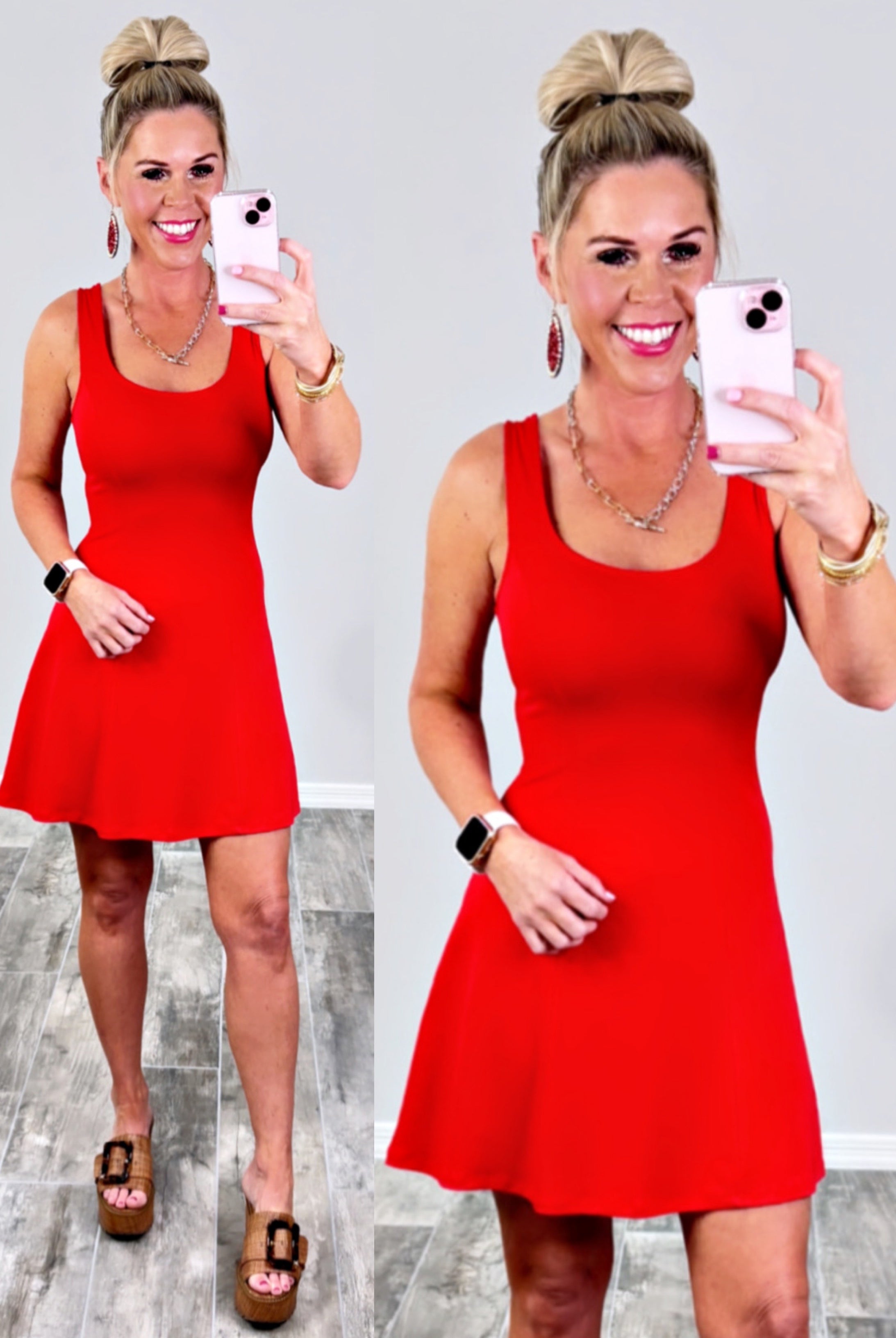 Leading The Trends Tank Dress - Red-Dress-privityboutique.com-Privity Boutique, Women’s Fashion Boutique in Mesa, Arizona
