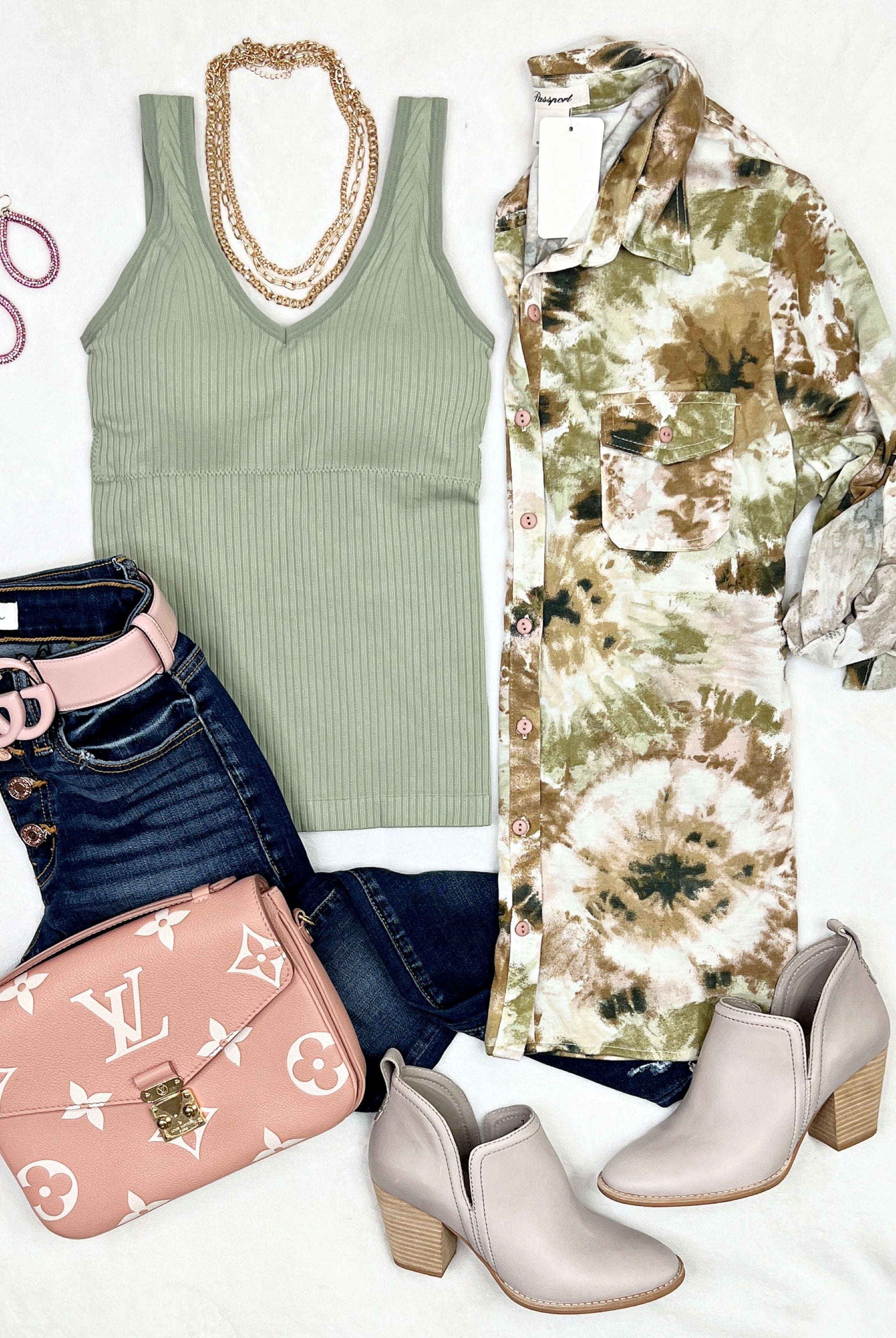 Casual & Comfy Tank - Sage-racerback tank top-privityboutique-Privity Boutique, Women’s Fashion Boutique in Mesa, Arizona