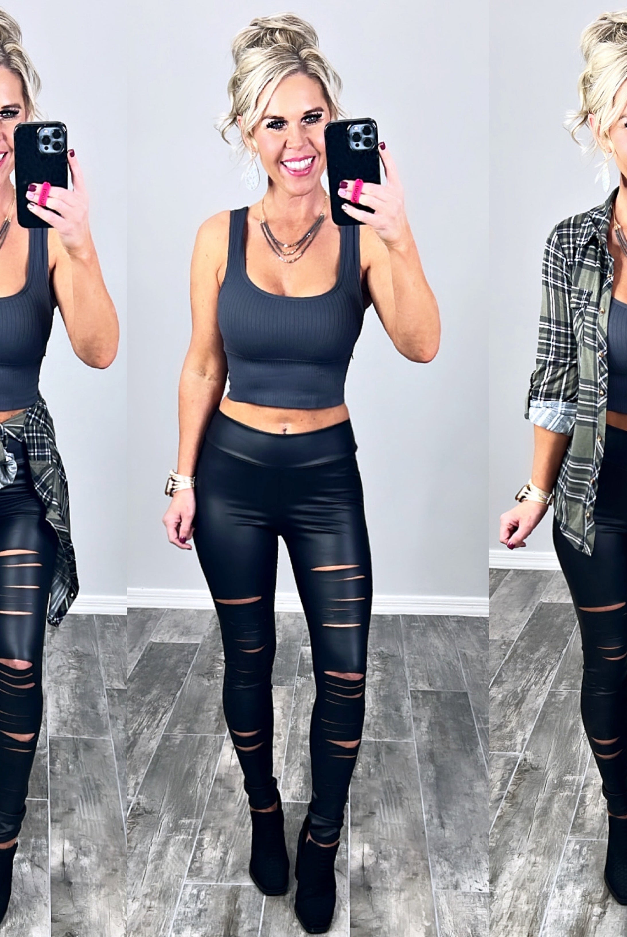 Duly Noted Ribbed Crop Top - Grey-Top-privityboutique.com-Privity Boutique, Women’s Fashion Boutique in Mesa, Arizona