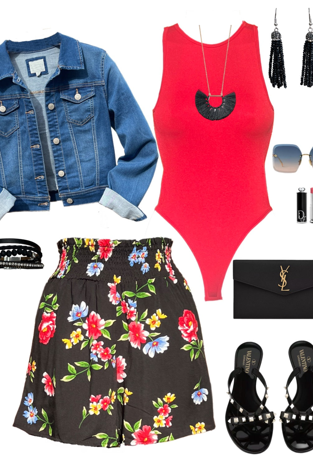 She's Stealing Hearts Multi Floral Shorts - Black-Shorts-privityboutique.com-Privity Boutique, Women’s Fashion Boutique in Mesa, Arizona