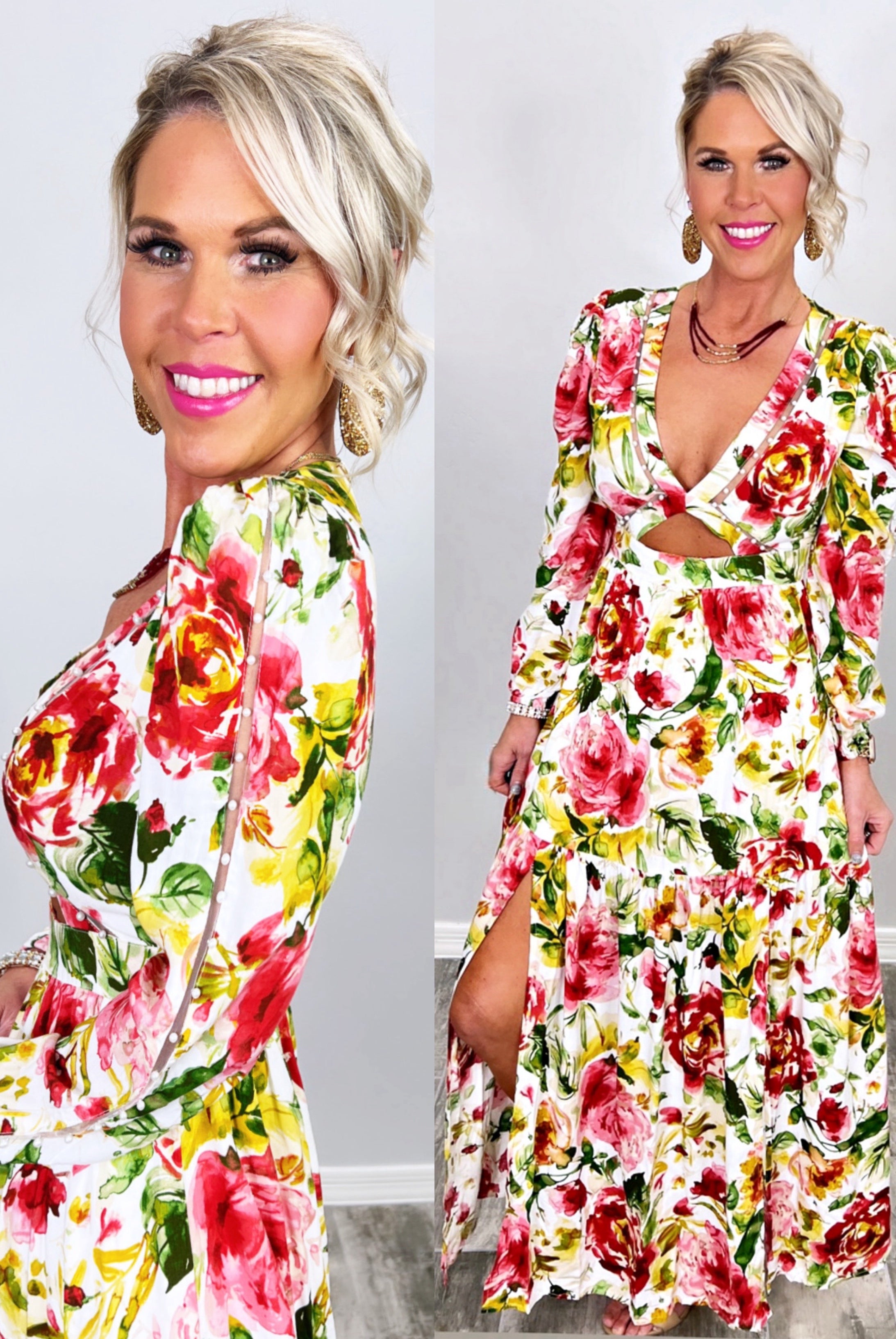 Where I Want To Be Floral Maxi Dress-Dress-privityboutique.com-Privity Boutique, Women’s Fashion Boutique in Mesa, Arizona