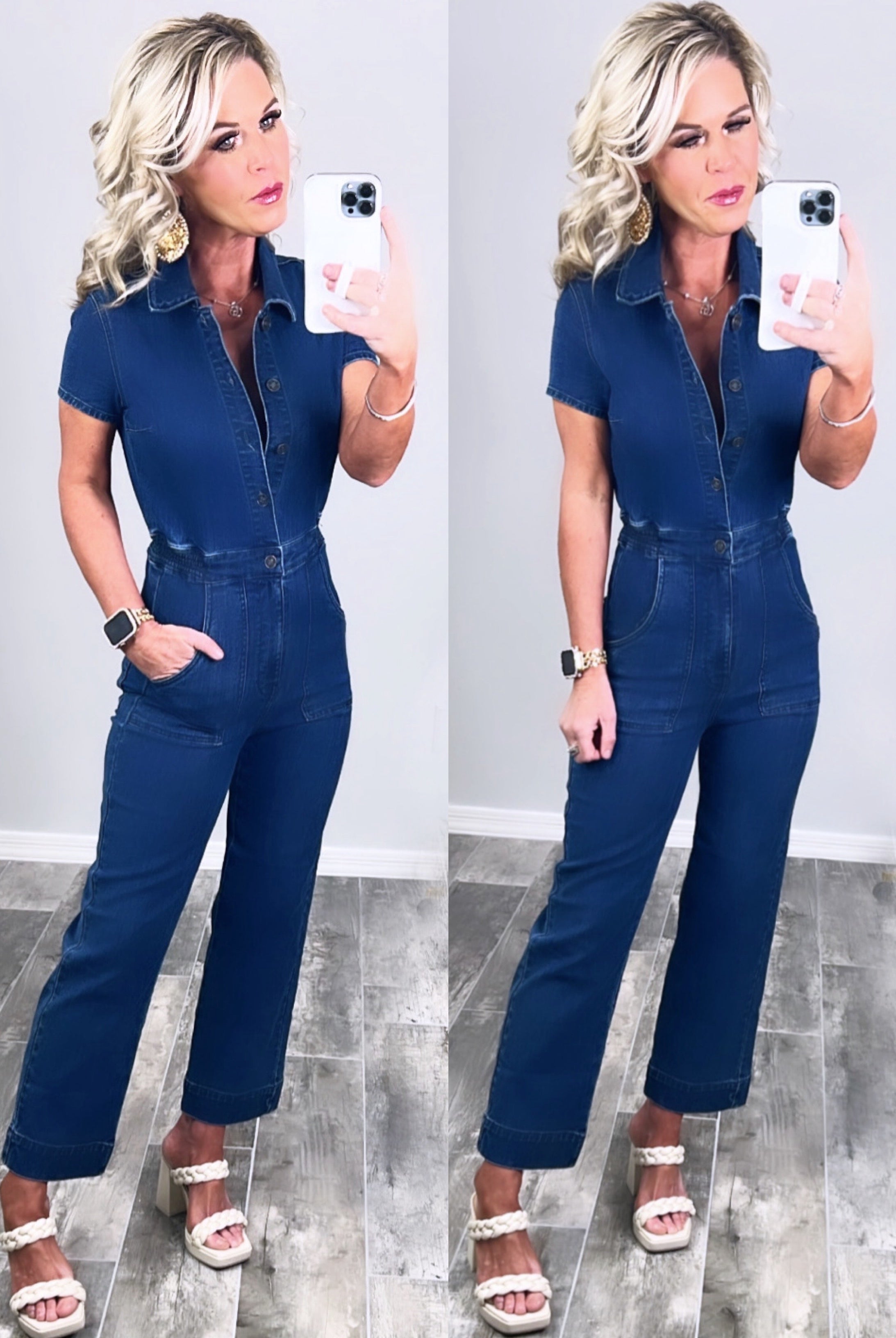 Straight To It Denim Jumpsuit-jeans-privityboutique-Privity Boutique, Women’s Fashion Boutique in Mesa, Arizona