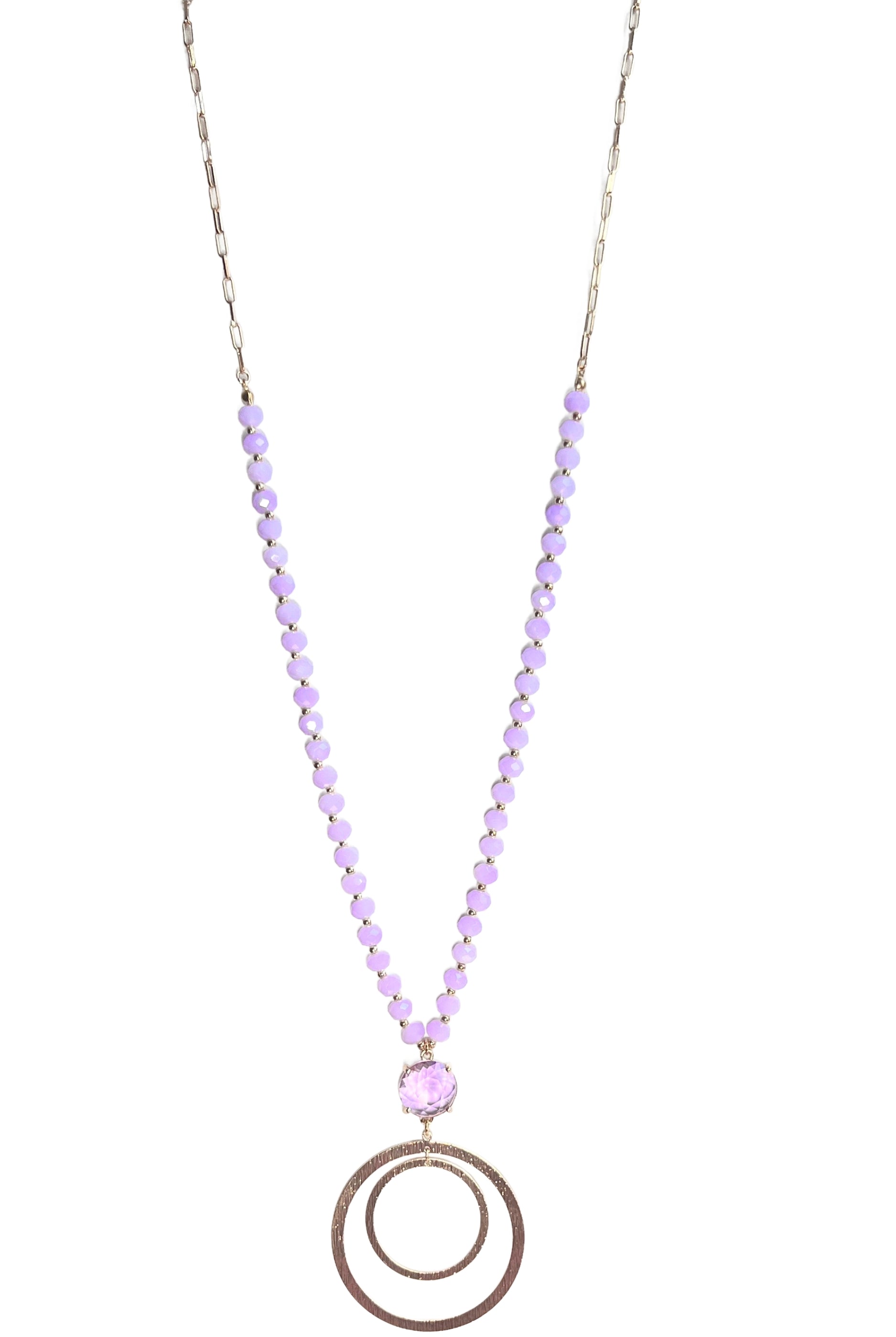 Long Lavender Beaded Neckalce-beaded tassel necklace-privityboutique.com-Privity Boutique, Women’s Fashion Boutique in Mesa, Arizona