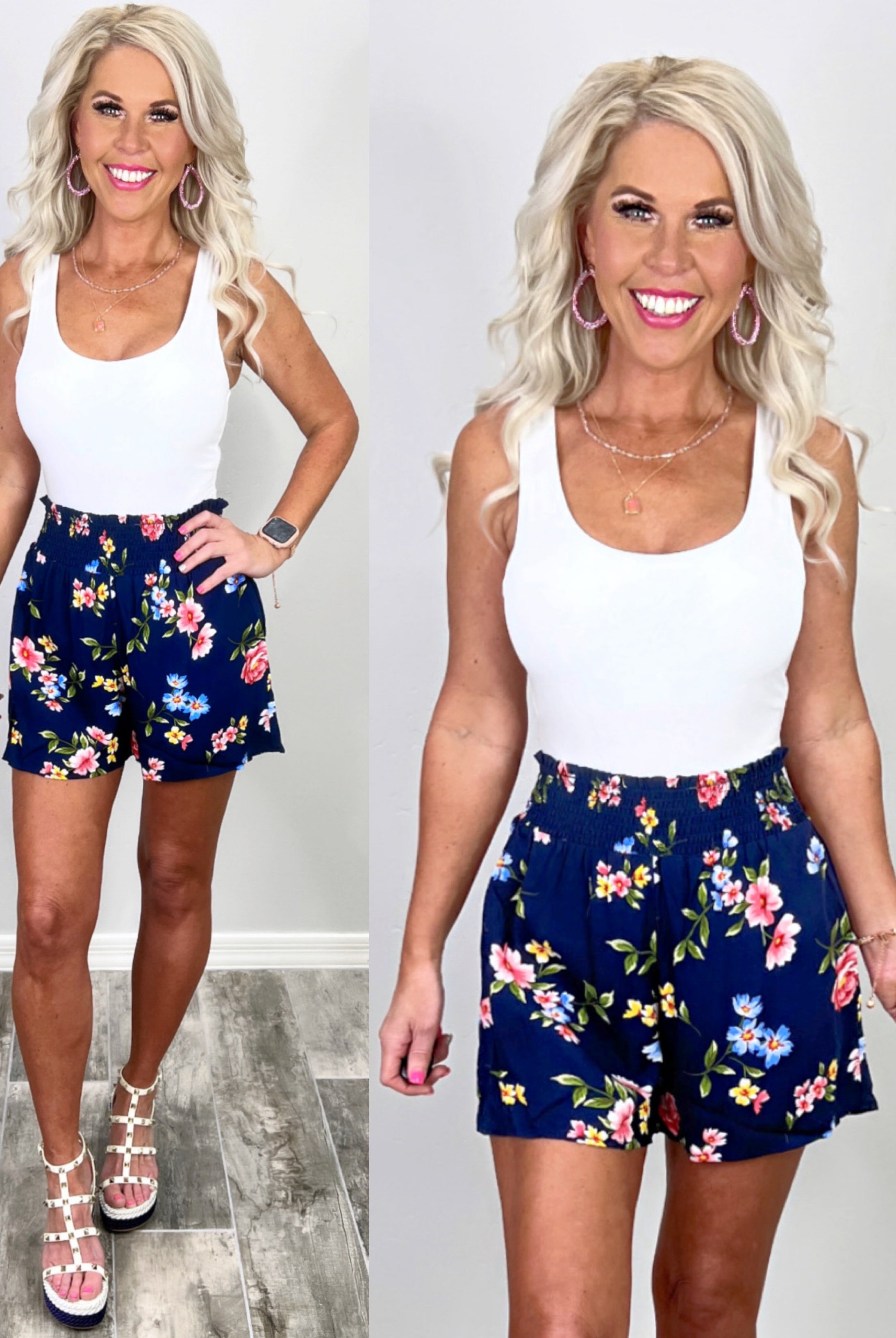 She's Stealing Hearts Multi Floral Shorts-Shorts-privityboutique.com-Privity Boutique, Women’s Fashion Boutique in Mesa, Arizona