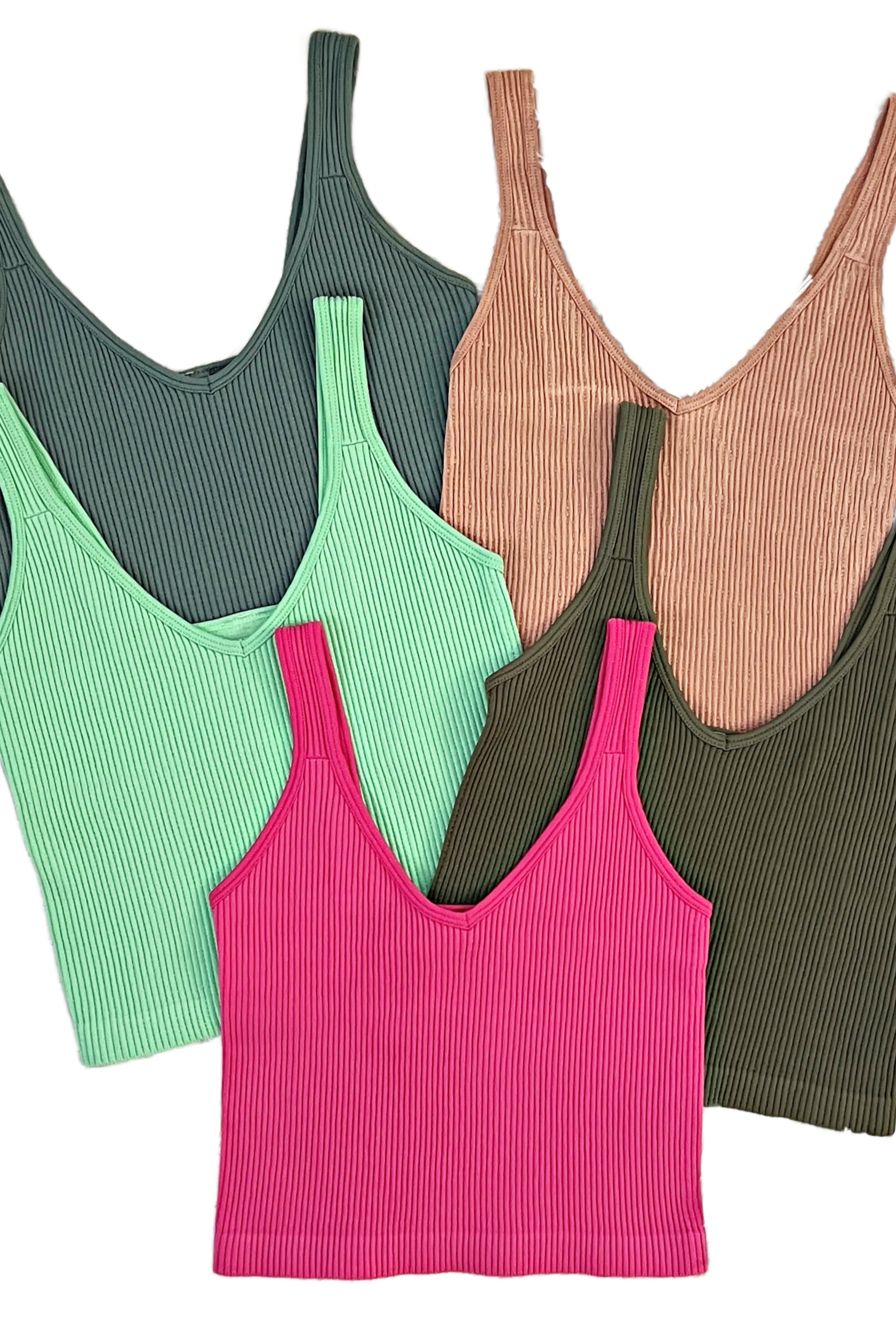 Always Fly Ribbed V Neck Cropped Tank-privityboutique-Privity Boutique, Women’s Fashion Boutique in Mesa, Arizona